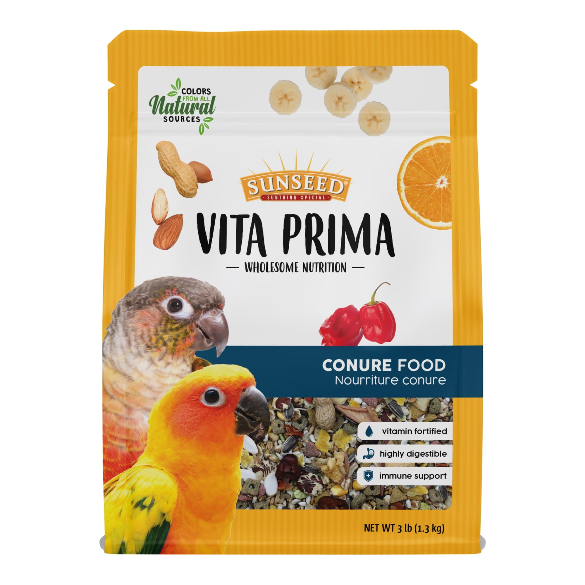 Vita Prima Wholesome Nutrition Conure Food, 3 LBS