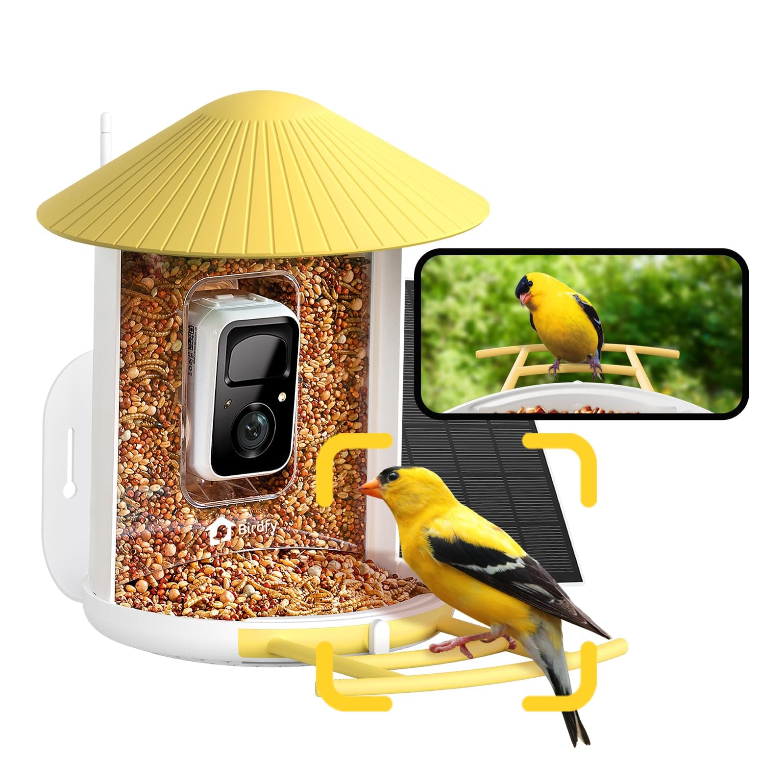 Bird Feeder, Bird House Camera, Feeding Stations for Wild Birds, Bird Feeder Station with Camera Video Automatic Recording