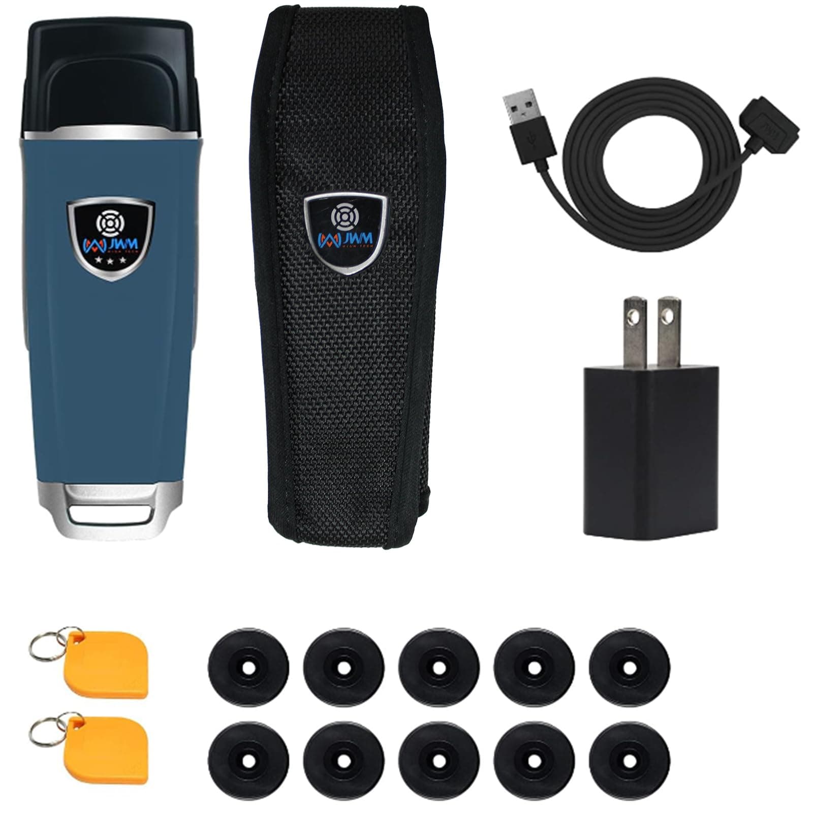 JWM Guard Patrol Tour Management System, 125KHz RFID Guard Tour Security System Waterproof&Shockproof Guard Patrol Systems Checkpoint Tour 10Checkpoints+2Guard Card+CD Software