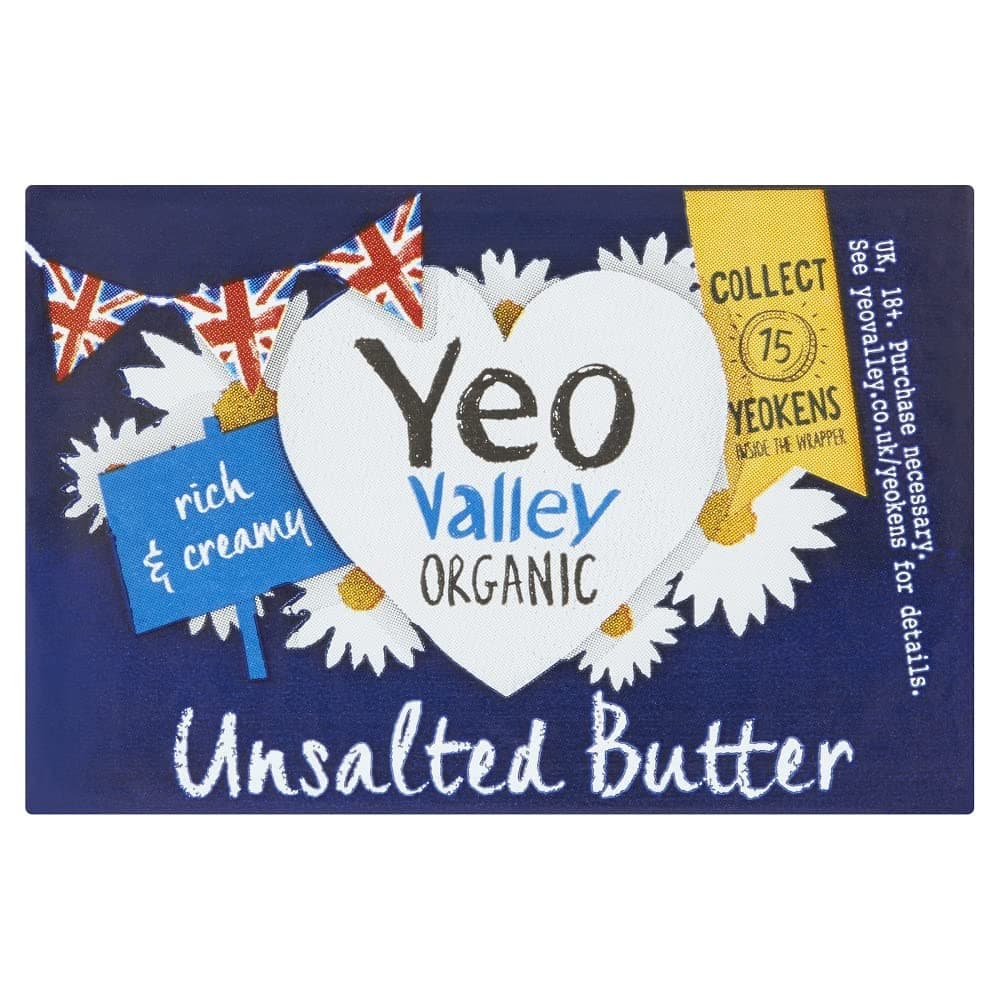 Yeo Valley Organic Unsalted Butter 250g