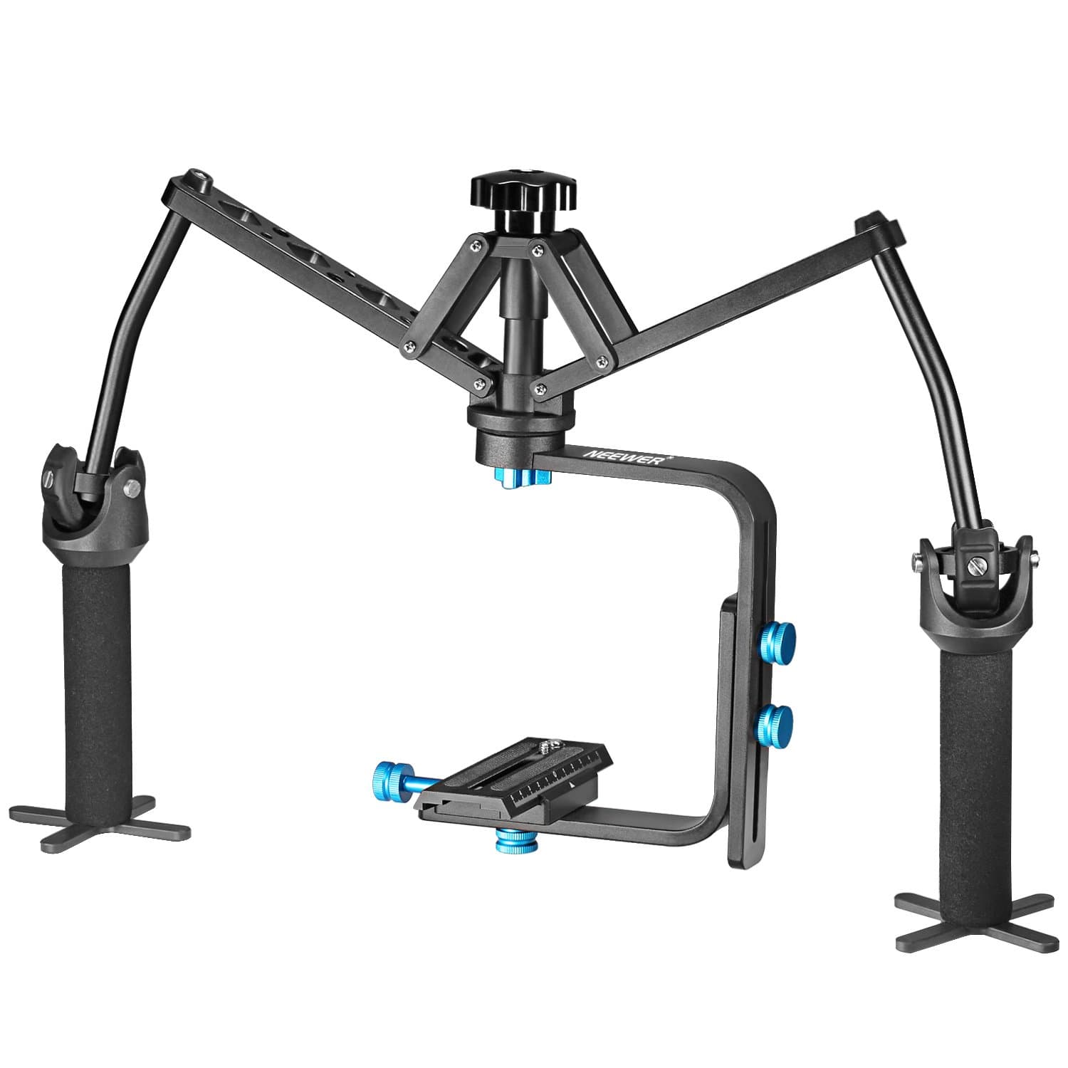 Neewer Portable Handheld Mechanical Stabilizer Joint Bearing Aluminum Alloy Construction for Canon Nikon Sony and other DSLR Cameras DV Recorders Camcorders up to 13 pounds/6 kilograms