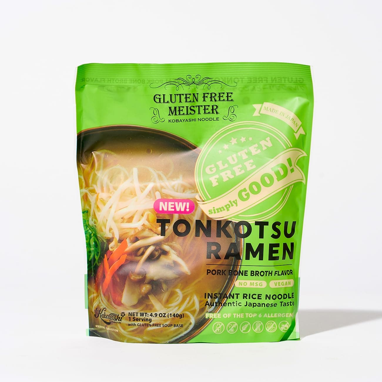 Gluten Free Meister Japanese Tonkotsu Ramen 6pk (Vegetarian)