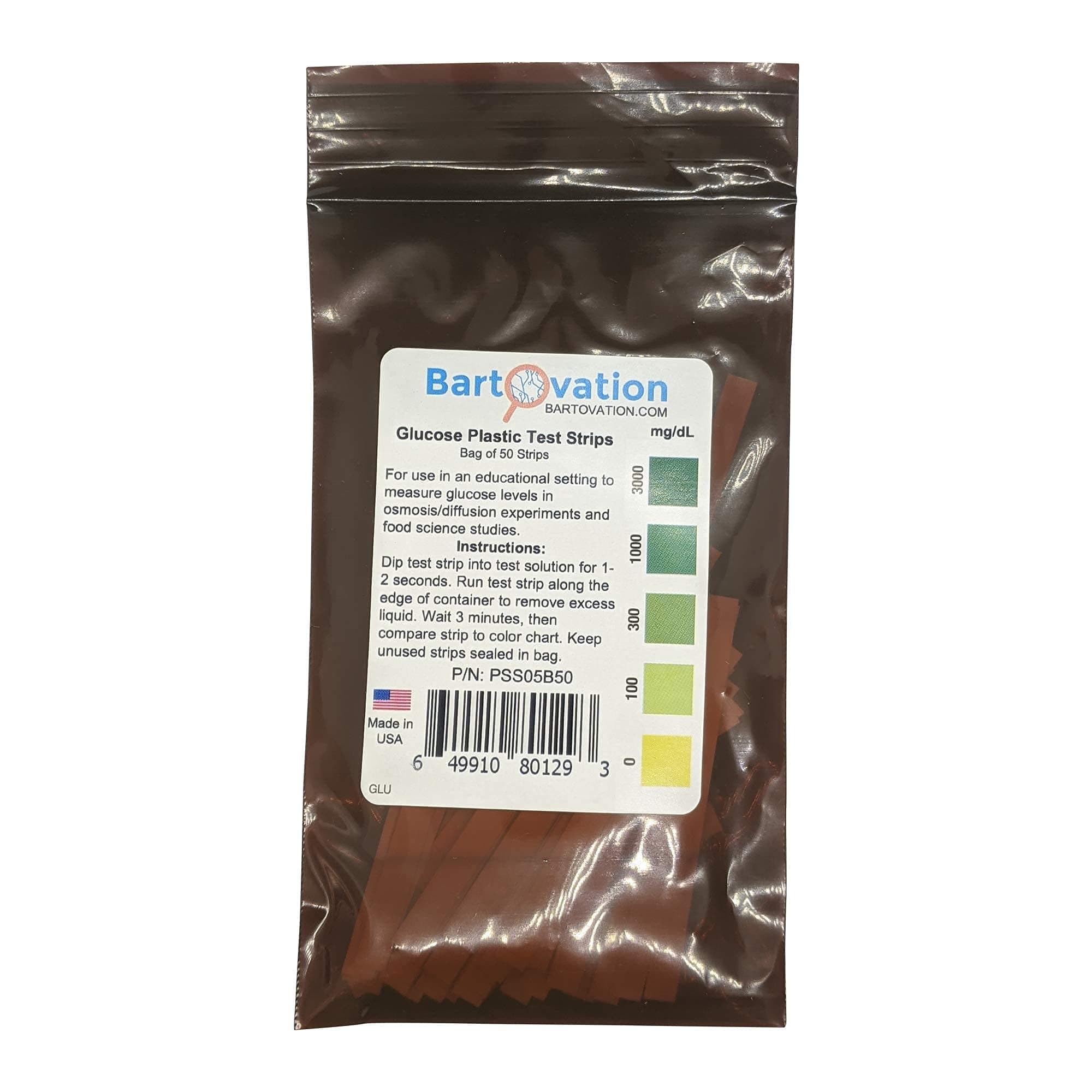 Plastic Glucose Food Test Strips