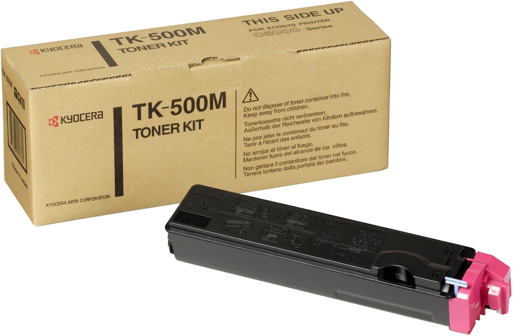 KYOCERATK-500 M Toner Magenta, Original Premium Printer Cartridge 370PD4KW for FS-C5016N