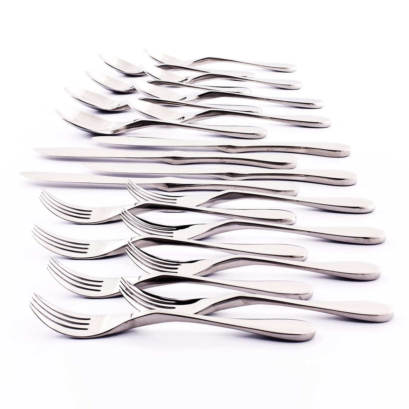 Original Cutlery Utensils Flatware Set, 20 Piece, Gloss Silver