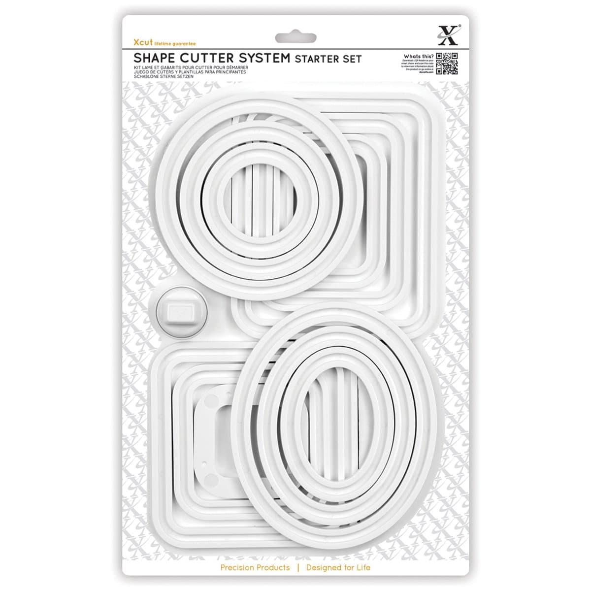 xcut 331944Xcut Shape Cutter System Starter Set/Cutter Carriage 13pcs, Nesting Tracks