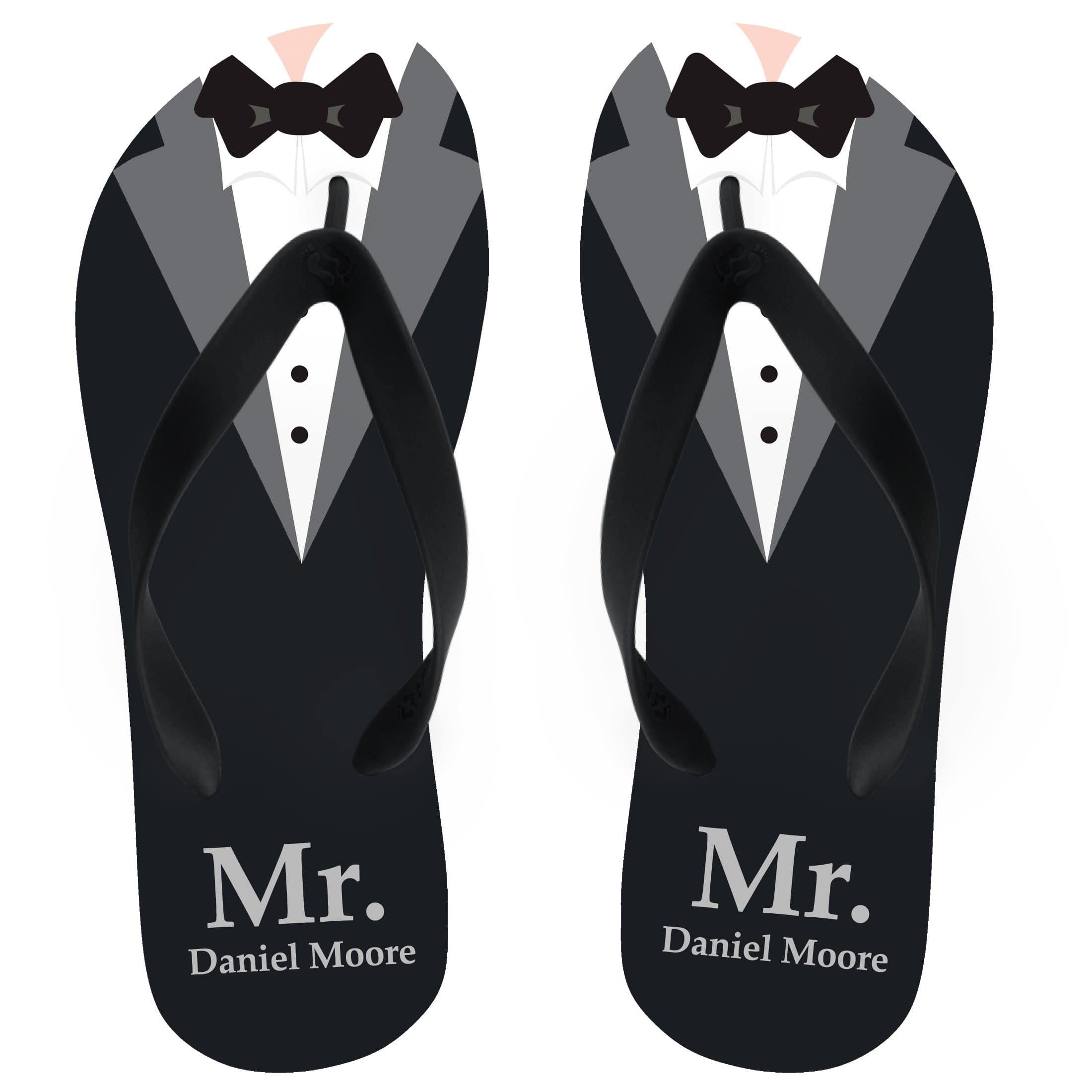 FlipSidezMR. Name Groom Flip Flops Personalize Yours!