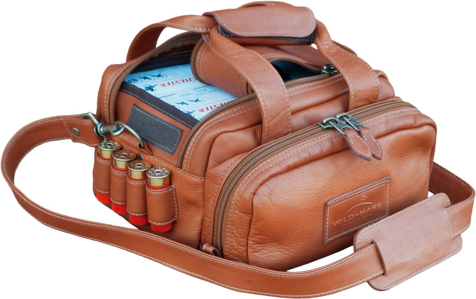 Wild Hare Shooting Gear Leather 6 Box Carrier