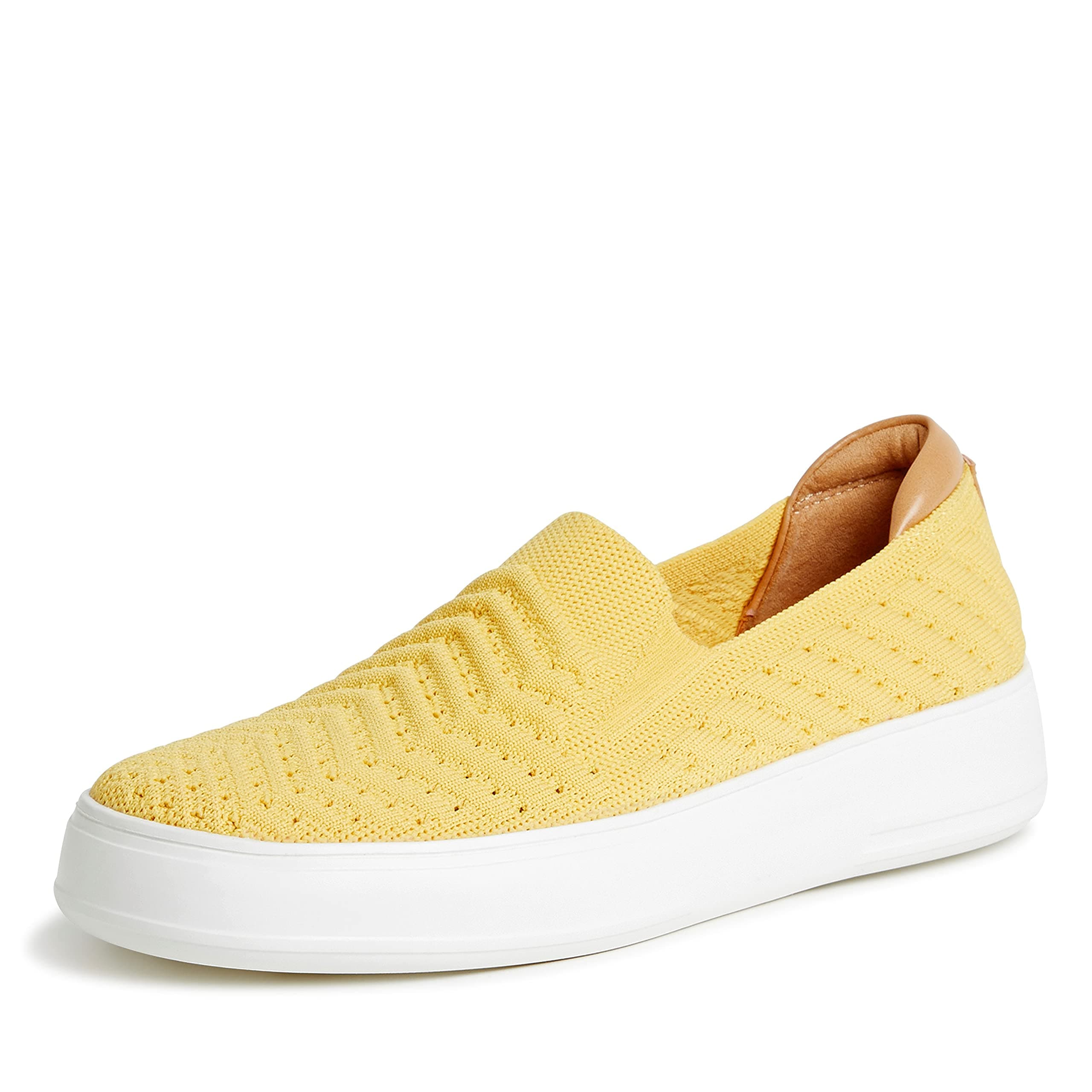 Original Comfort by Dearfoams Women's Sophie Sneaker, Gold Finch, 8