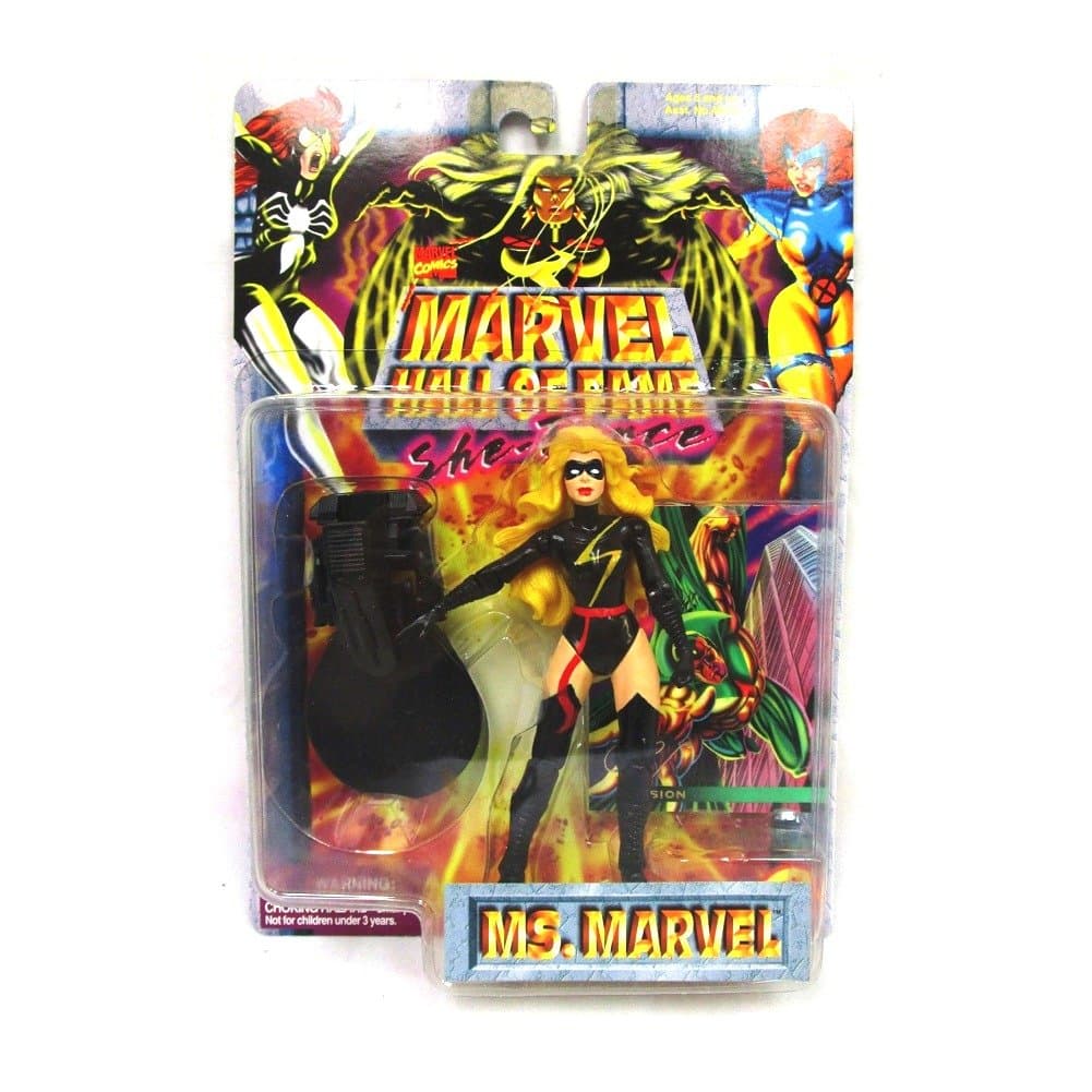 Ms Marvel Action Figure Marvel Universe Hall of Fame with Warbird black suit)