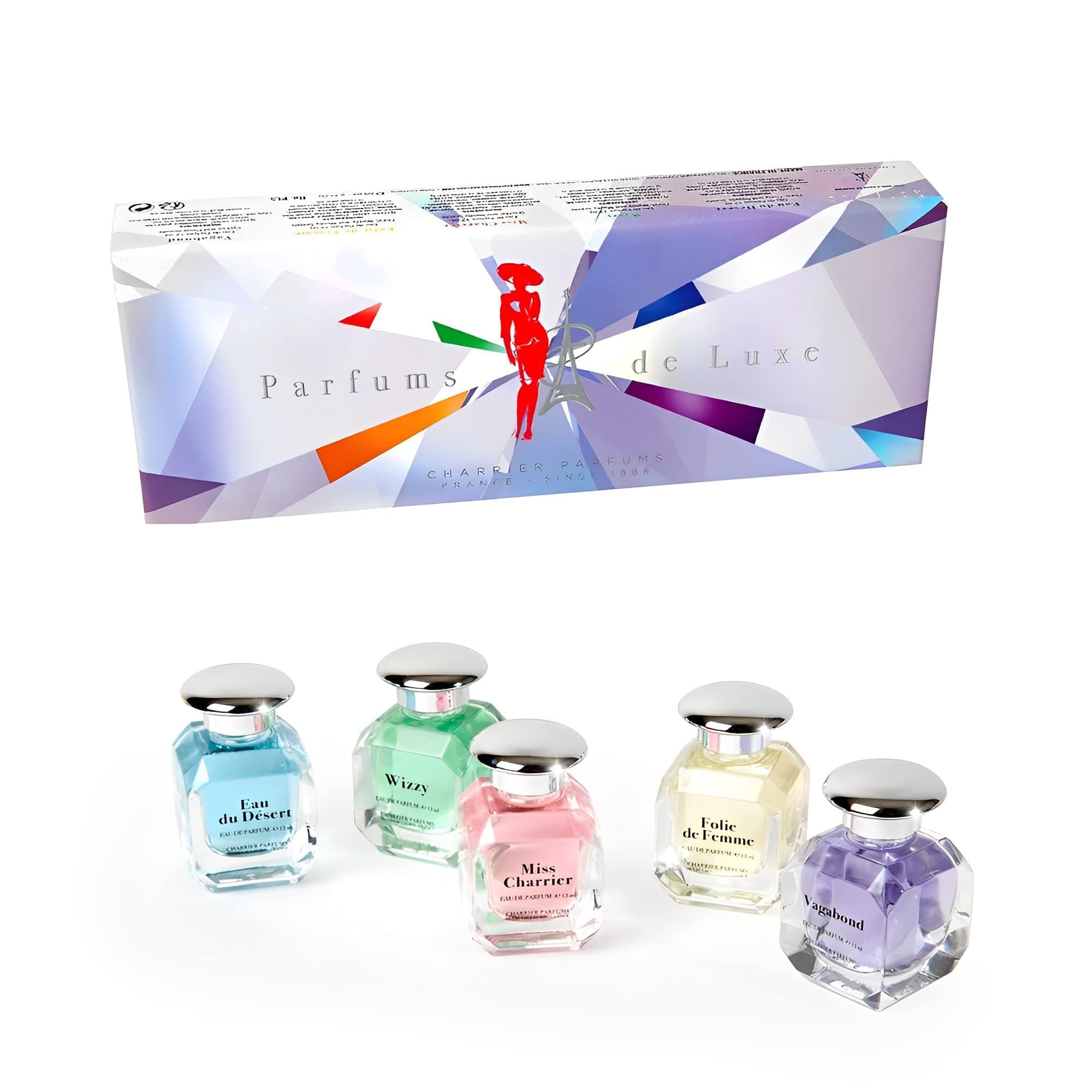Charrier Parfums Set of 5 Luxury Miniature Eau de Parfum 60 ml