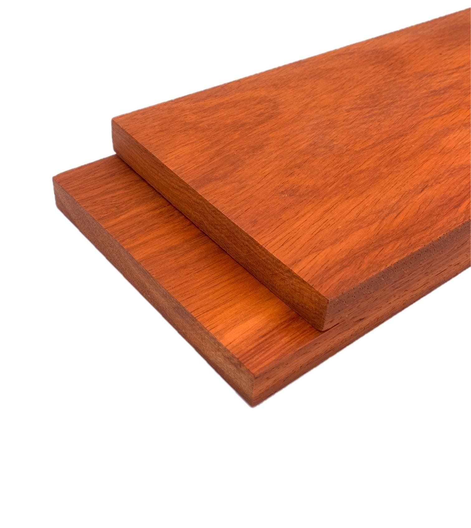 Barrington Hardwoods Padauk Lumber Board - 3/4" x 6" (2 Pieces) (3/4" x 6" x 18")