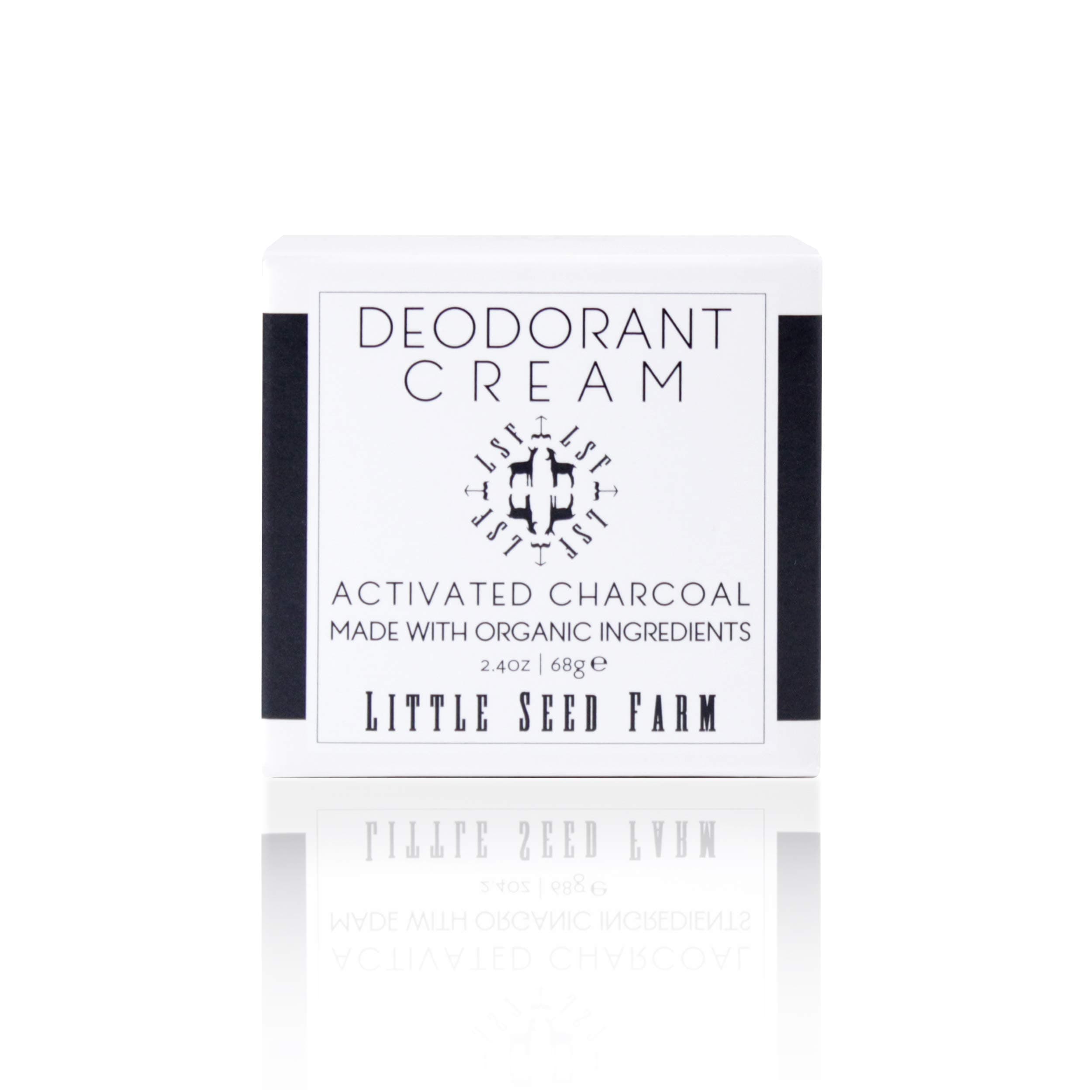 All Natural Deodorant Cream - Activated Charcoal - Aluminum Free Deodorant for Women or Men, Net Wt. 2.4oz | 68g