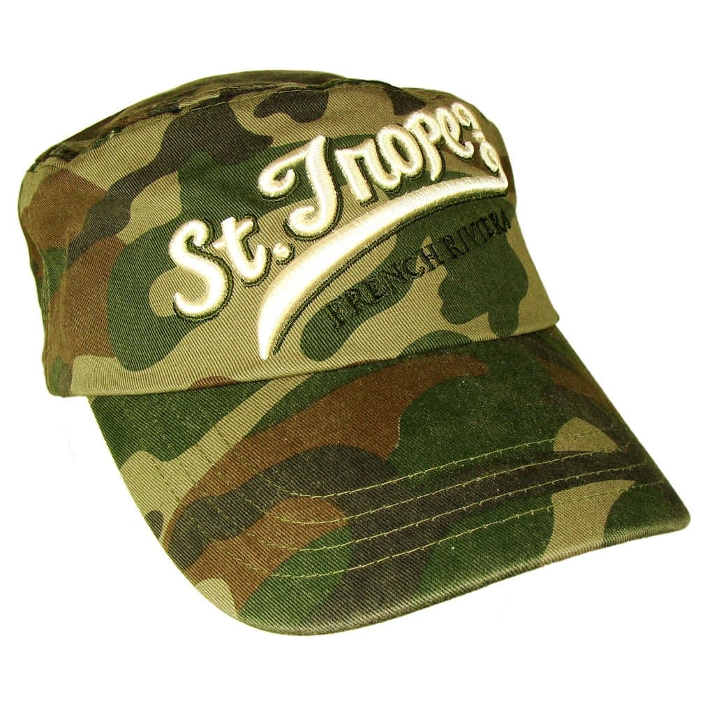 Caps and Hats of France Saint Tropez 'Military' Men's Cap - Beige