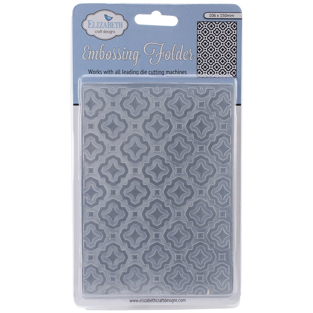 Elizabeth Craft Designs Embossing Folder, 4 by 6-Inch, Trendy Tiles 1