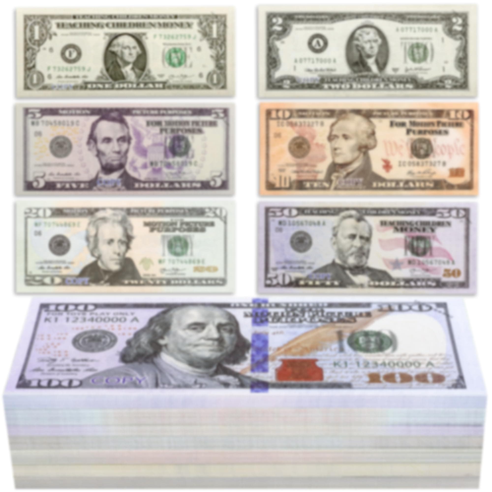 350Pcs Paper Toy for Kids Number Education Learning Toy for Music Video, for Board Game,Cultivates Early Math Skills