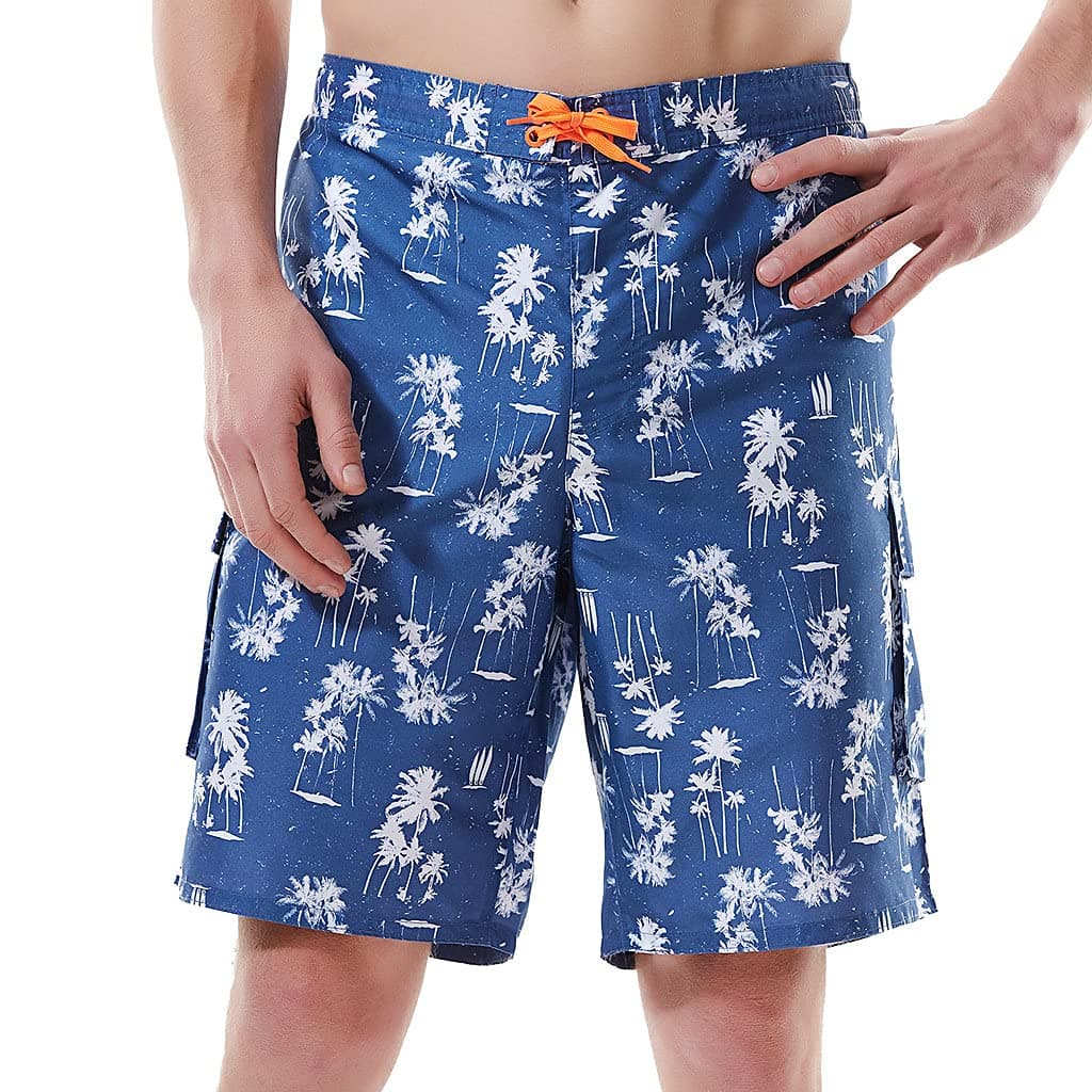 Love Handles Men's Swim Trunks Quick Dry Shorts with Pockets Workout Athletic Running Shorts