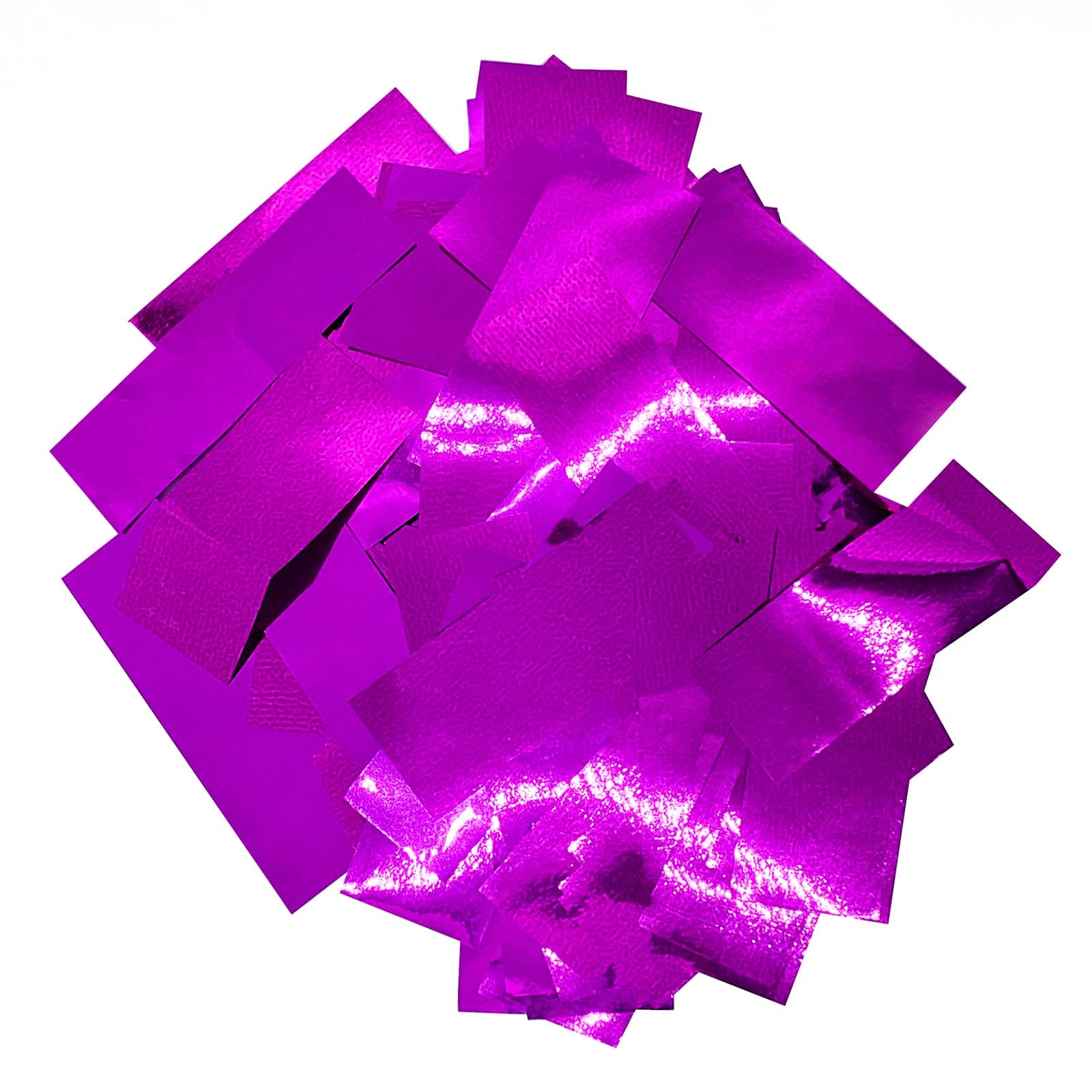 Shiny Metallic Confetti Rectangles, Pink Color – Ultimate Confetti Fluttering Foil Paper for Confettis Cannon and Launcher Use, Table Decorations, and More (20 Handfuls per Bag, 1 lb)