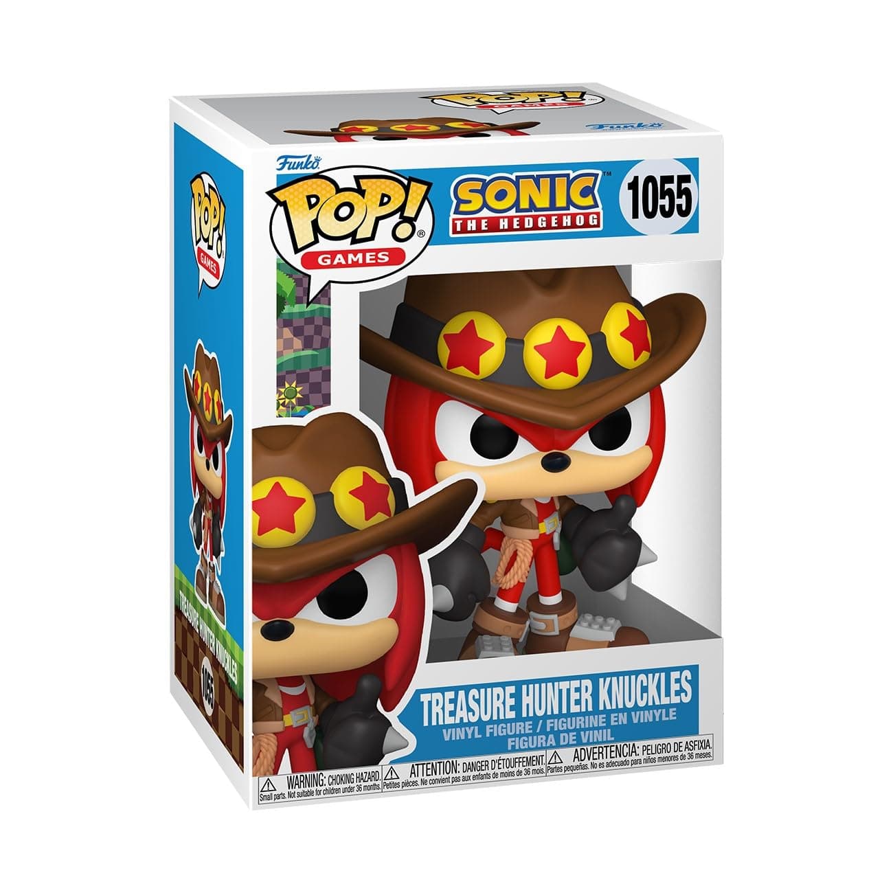 Funko Pop! Games: Sonic - Treasure Hunter Knuckles the Echidna - Sonic the Hedgehog - Collectable Vinyl Figure - Gift Idea - Official Merchandise - Toys for Kids & Adults - Video Games Fans