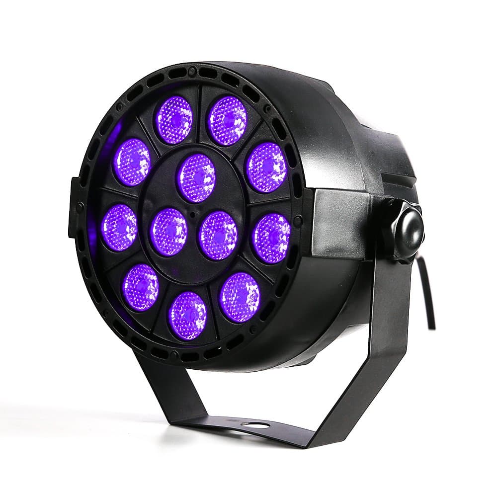 LED Black Light 36W UV Lighting Par Lights Glow in the Dark Supplies Blacklight For Christmas and Birthday Party Wedding Stage Controlled By DMX