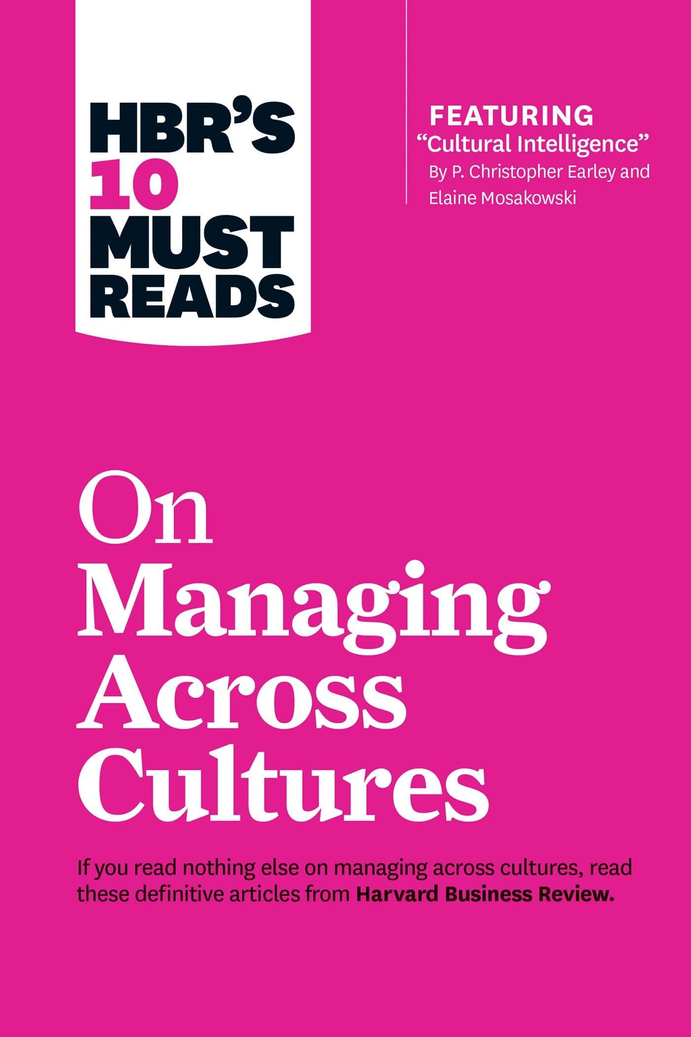 Harvard Business Review Press HBR's 10 Must Reads On Managing Across Cultures