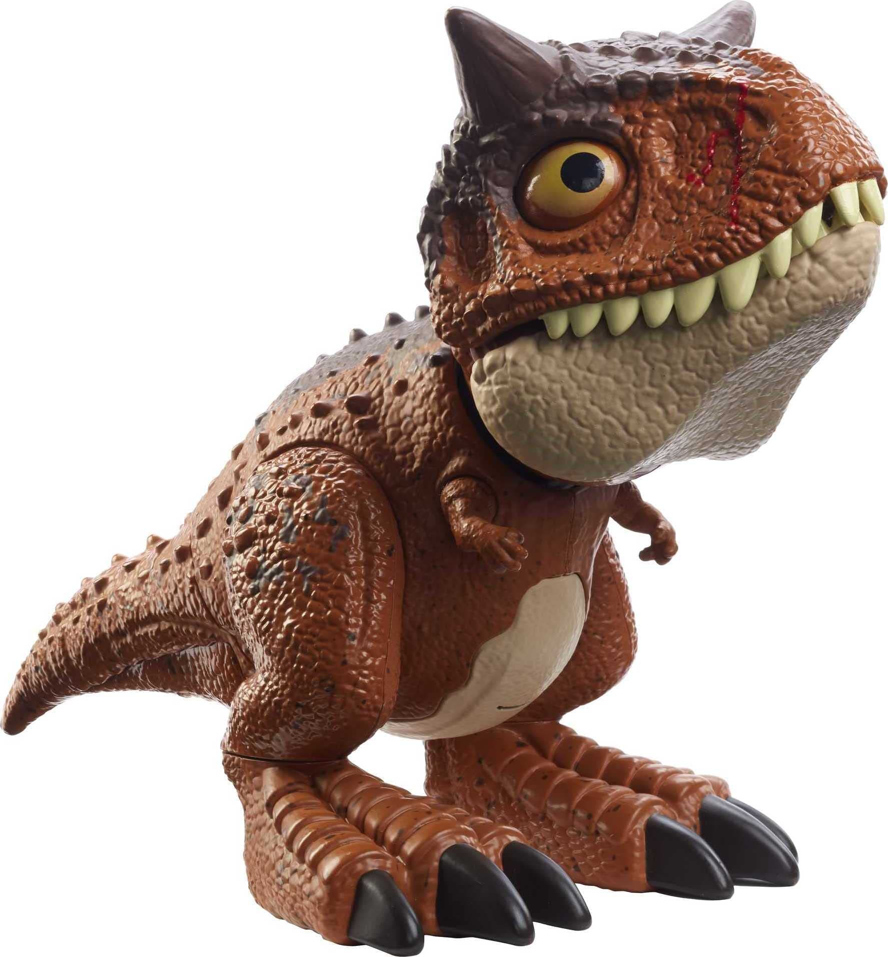 Mattel ​Jurassic World Chompin' Carnotaurus Toro Dinosaur Action Figure, Age 4 Years & Up HBY84, Multi colour, 900 HBY84