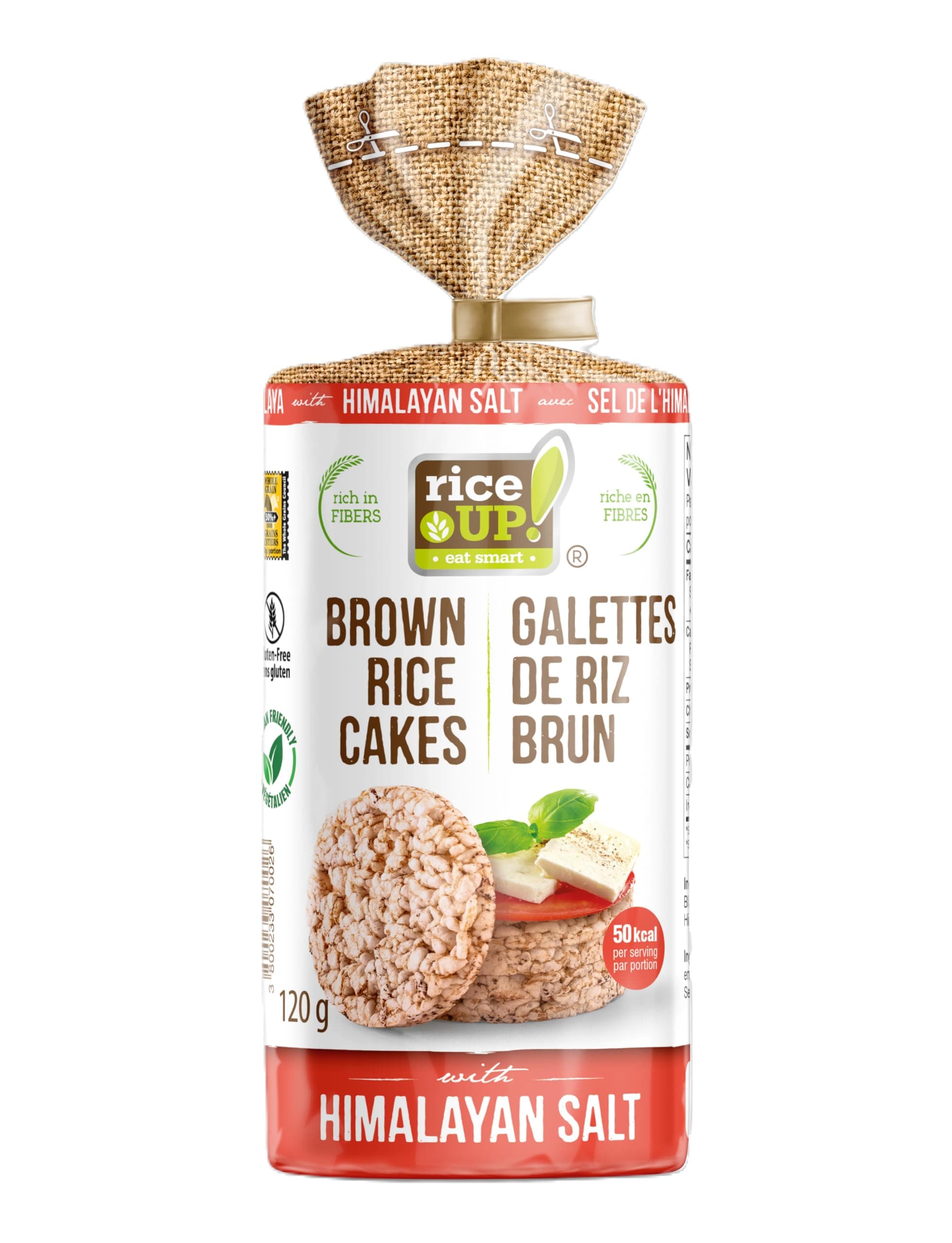 Rice up Rice Cakes Himalayan Salt, 120 gm (Pack of 1)