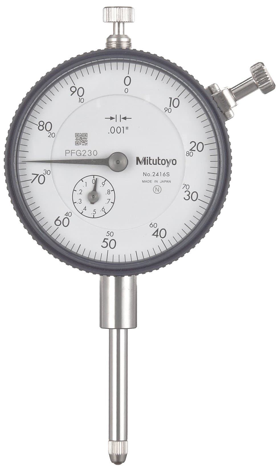 Mitutoyo 2416S Dial Indicator, Lug Back Plate, AGD/ANSI