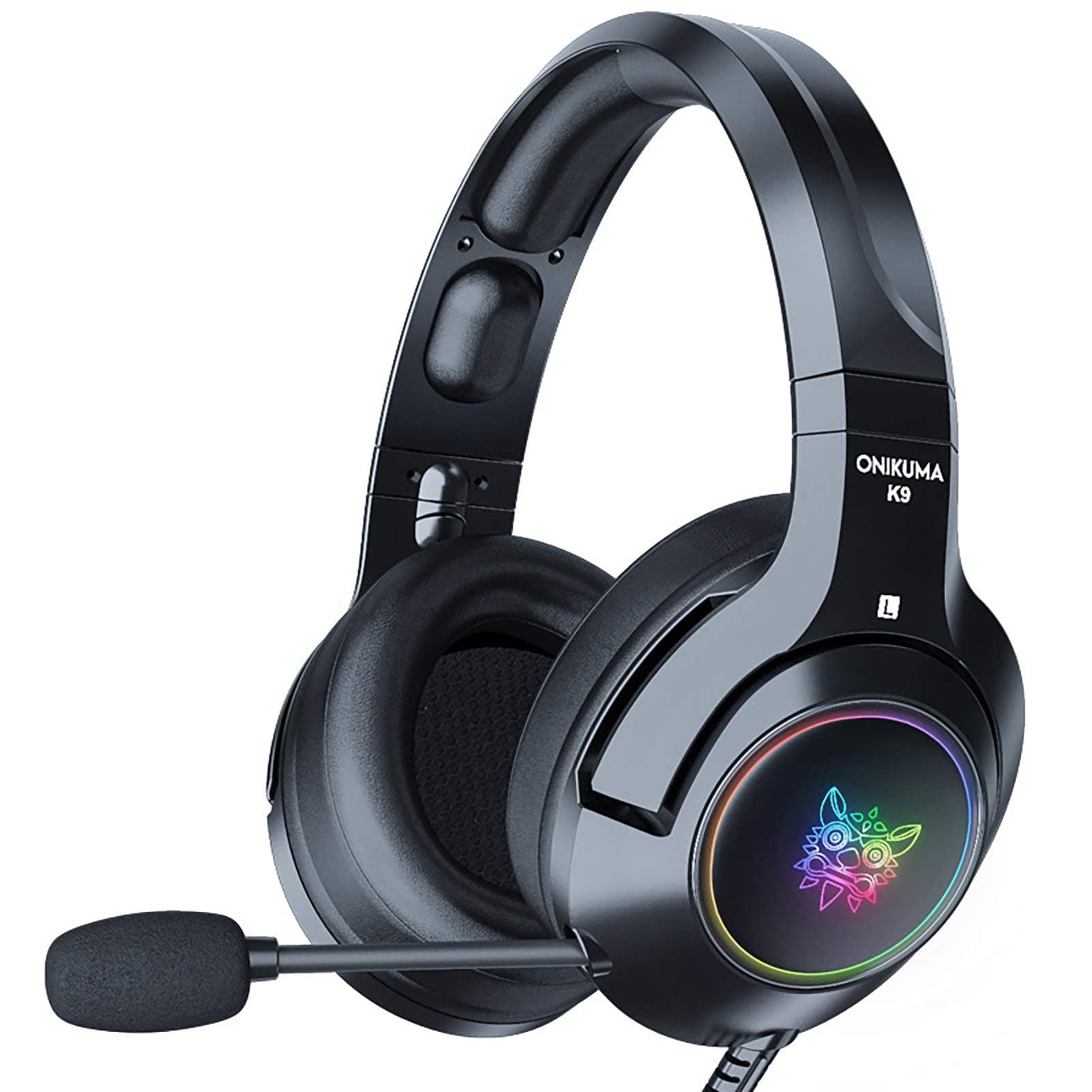 TENKY K9 Black Demon Version Gaming Headphones With Mic RGB Bright for Mobile Phone Computer Noise Reduction