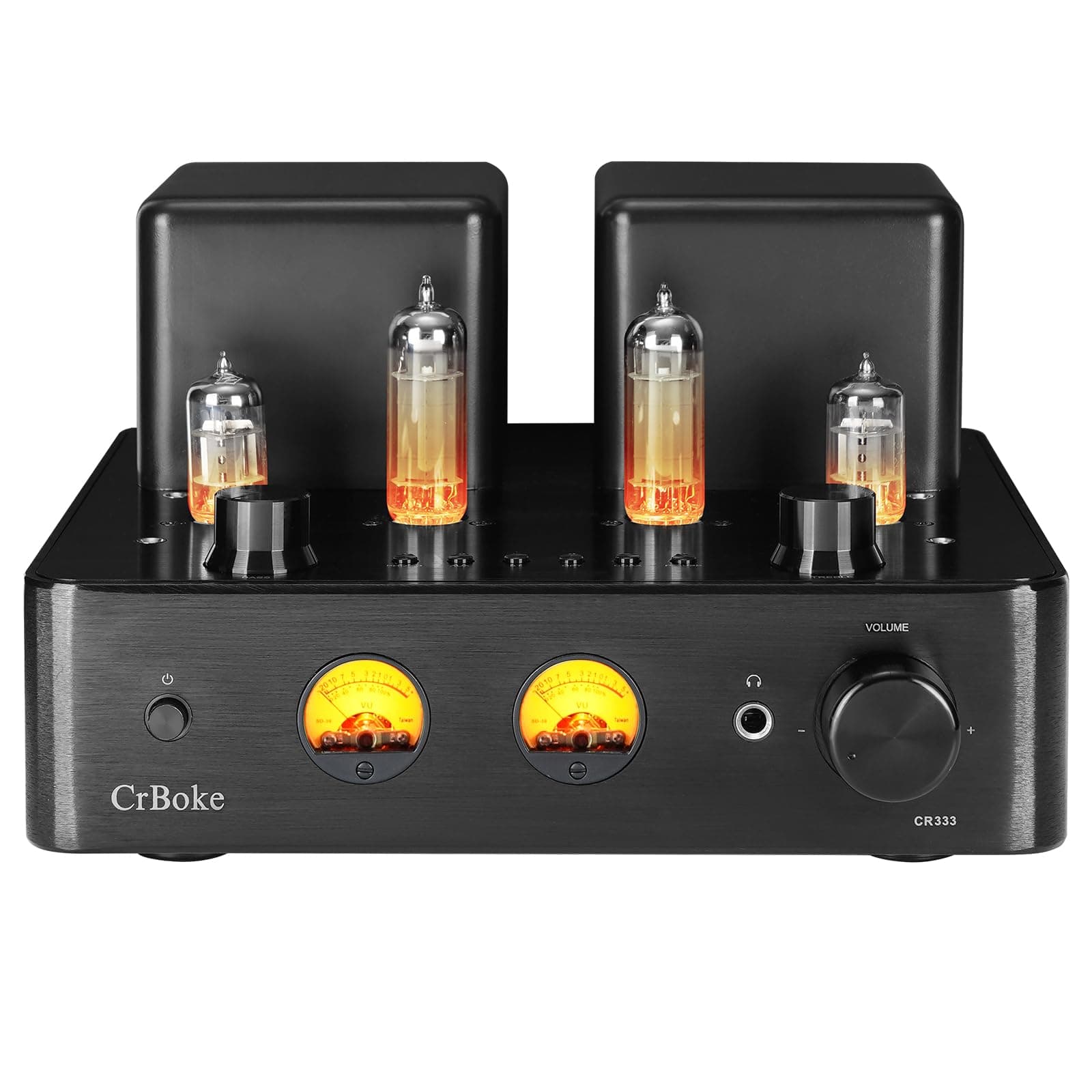 Tube Amplifier, Stereo Vacuum Tube Class A/B Amplifier,Integrated Amplifier with Bluetooth 5.0,Subwoofer Output, Headphone Output, Record Player Phono Preamp and USB DAC