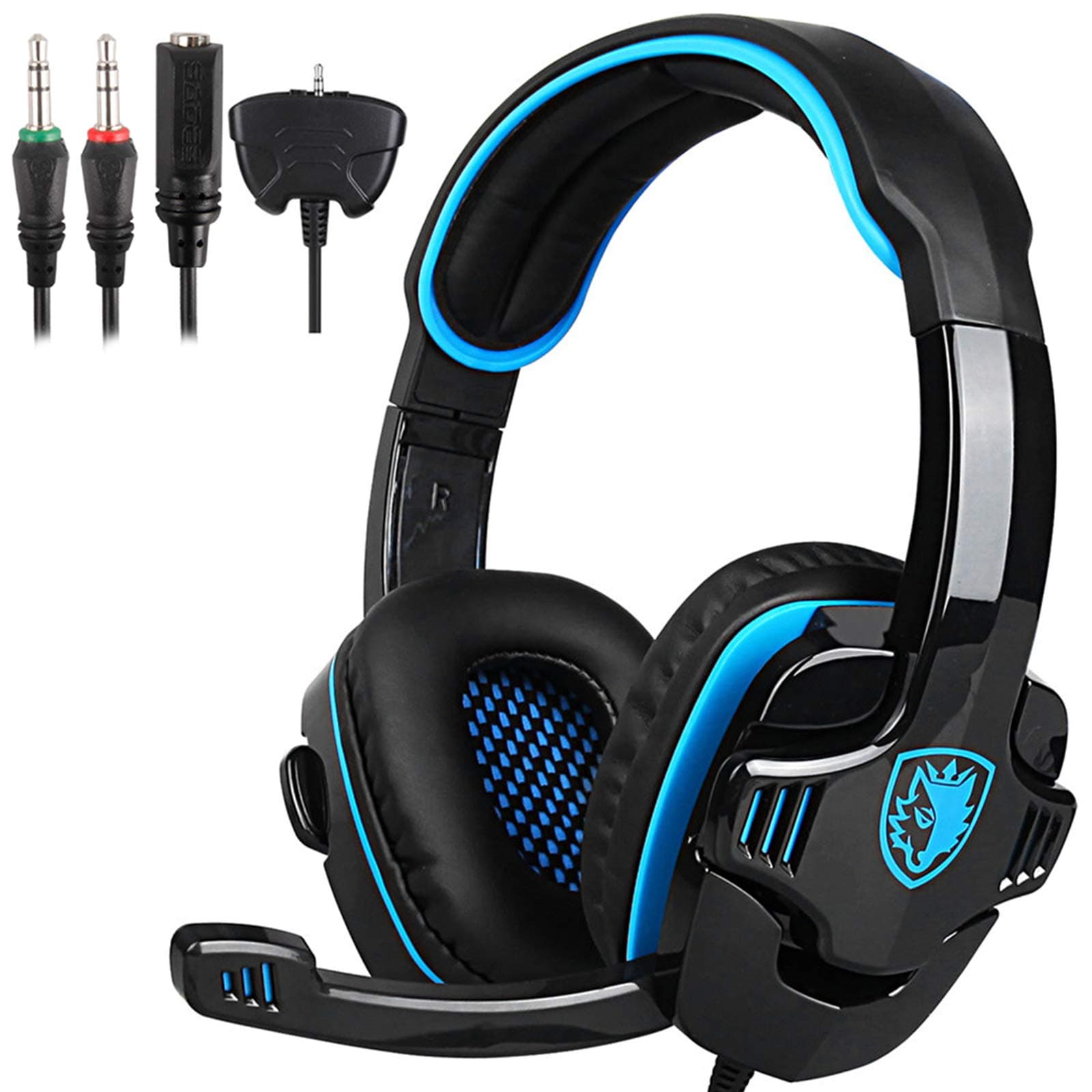 [Gaming Headset for PS4] SADES SA-708 GT [SADES SA-708 Upgrade-Version] game and music headphones for PS4 XBOX 360 Tablet PC mobile phones