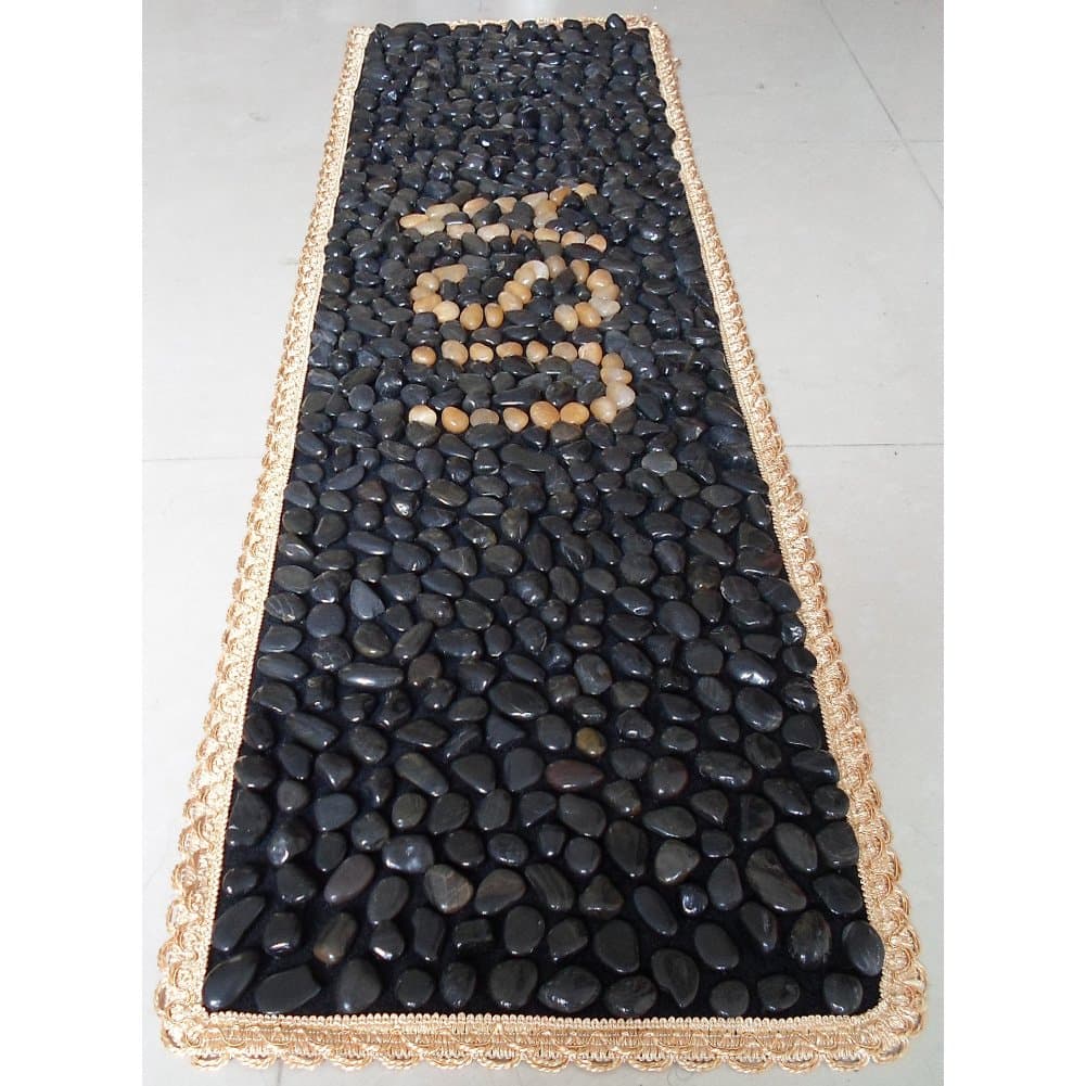 EliteShine Natural Pebbles Cobblestone Massage Mat Walkway Reflexology Health Care Pad with USA