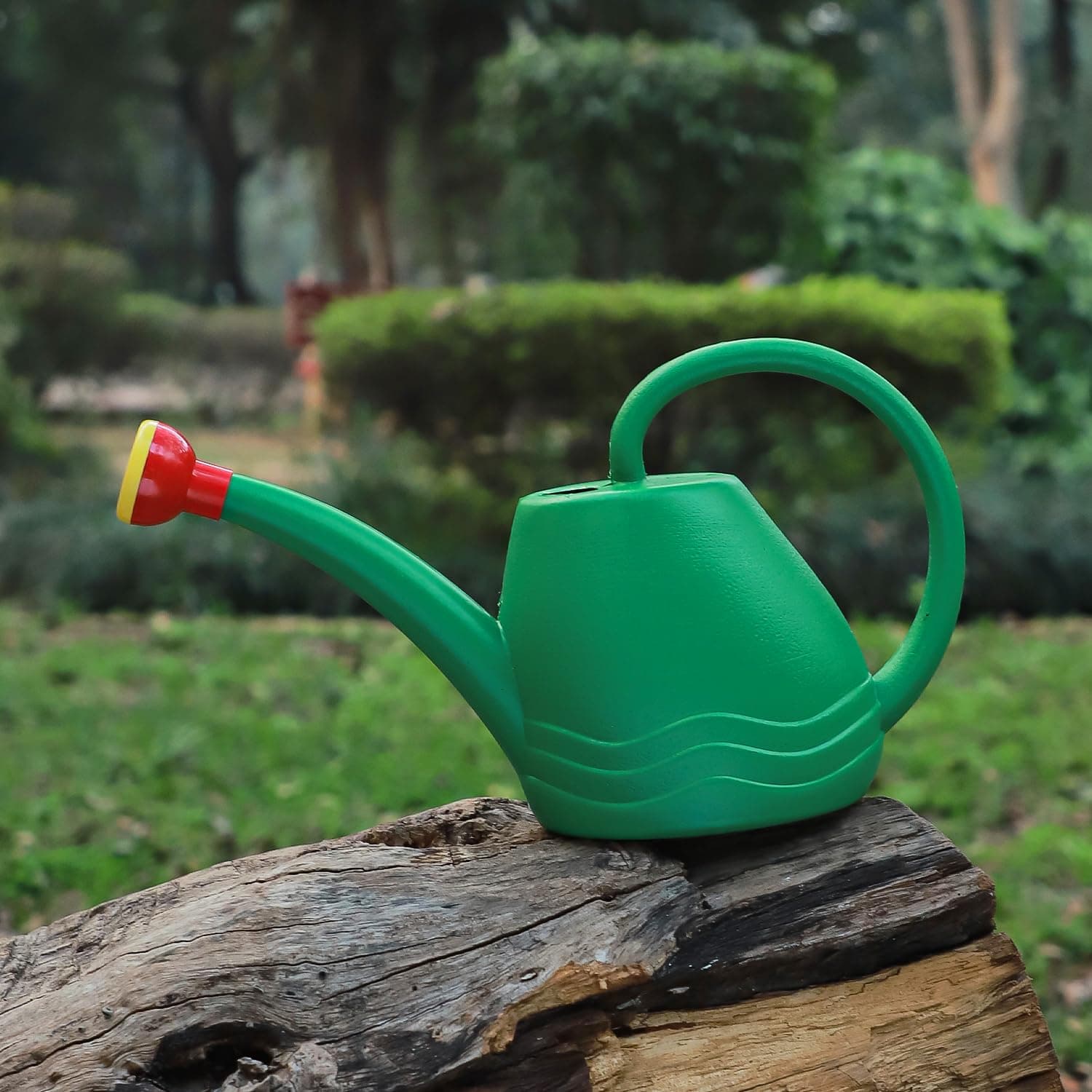 Klassic Watering Can (1.8L)| Plastic Green Water Can with Sprayer for Plants/Garden | Indoor Outdoor Watering Shower Can | Sprinkler for Plants | Watering Hand Bottles for Garden | Water Spray Can