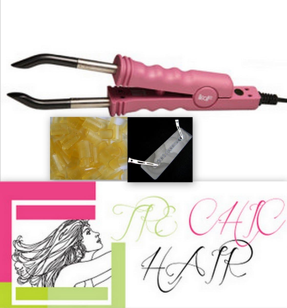 New Loof Hair Extensions Fusion Heat Connector Wand Iron Melting Tool