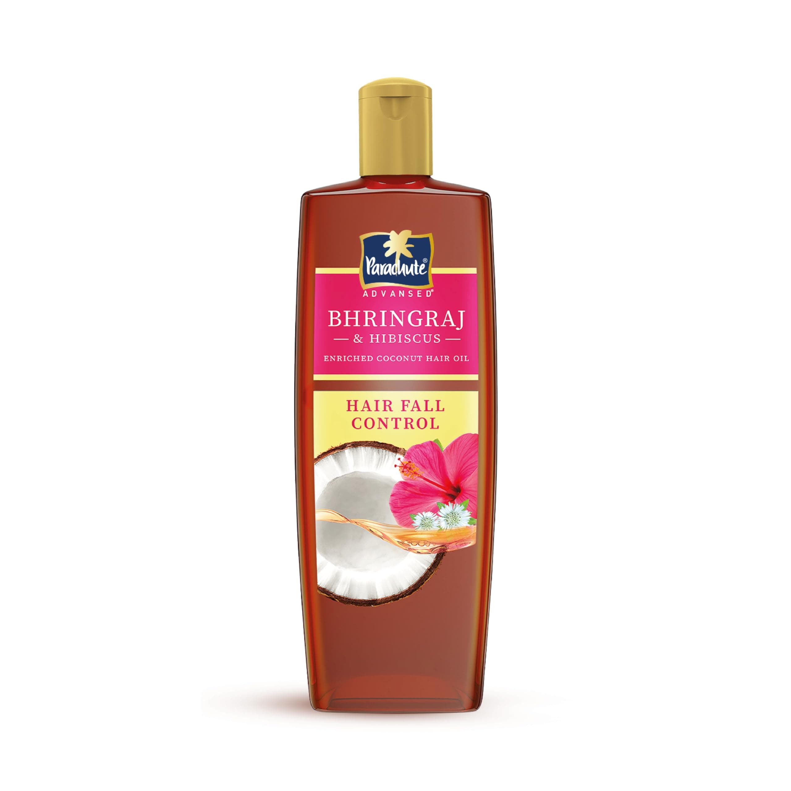 Parachute Advansed Bhringraj & Hibiscus-enriched Coconut Hair Oil| Hibiscus Oil| Superfoods’ Touch| Hair Fall Control| 300 Ml