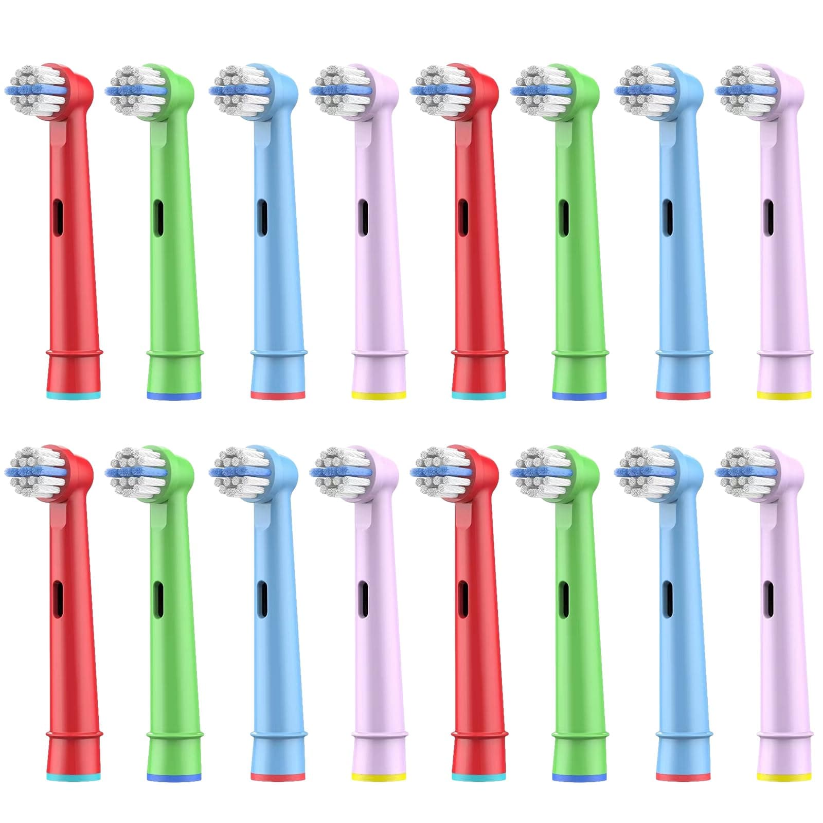16pcs Kids Replacement Heads Compatible with Braun Oral B Kids Electric Toothbrush, Ultra Soft Bristles