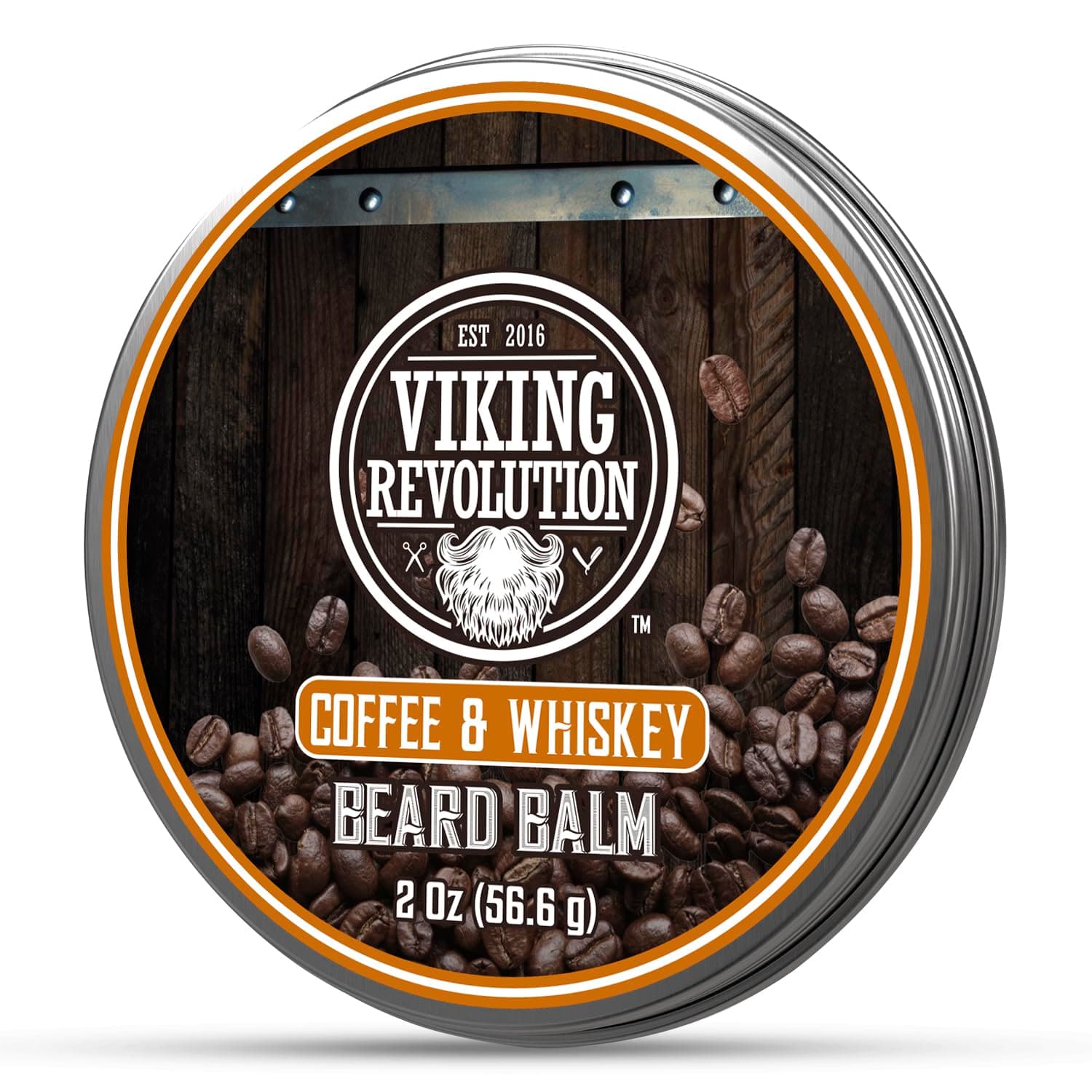 Coffee Whiskey Beard Balm for Men - Beard Butter for Men with Argan Oil and Jojoba Oil Softener and Moisturizer Styling Balm (1 Pack, 2oz)