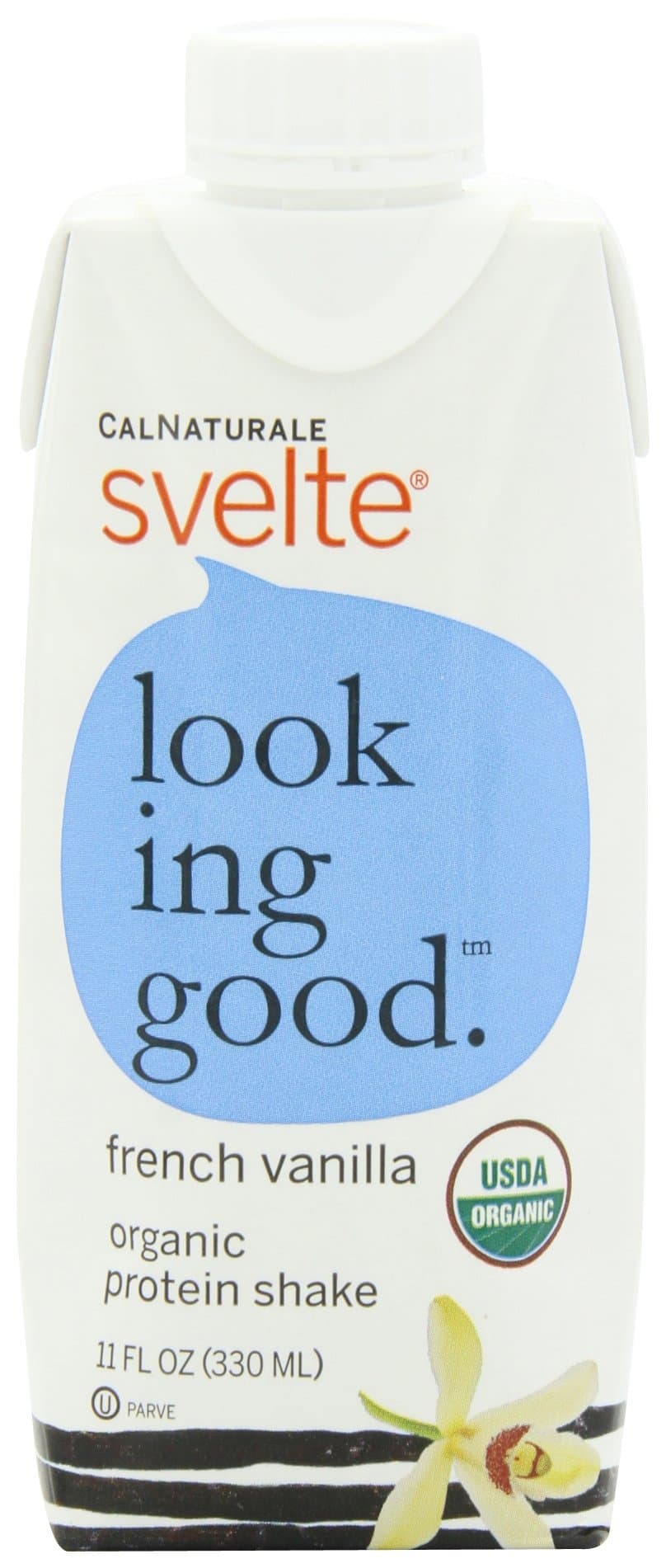 Svelte Organic Protein Shake, French Vanilla, 11 Ounce (Pack of 12)