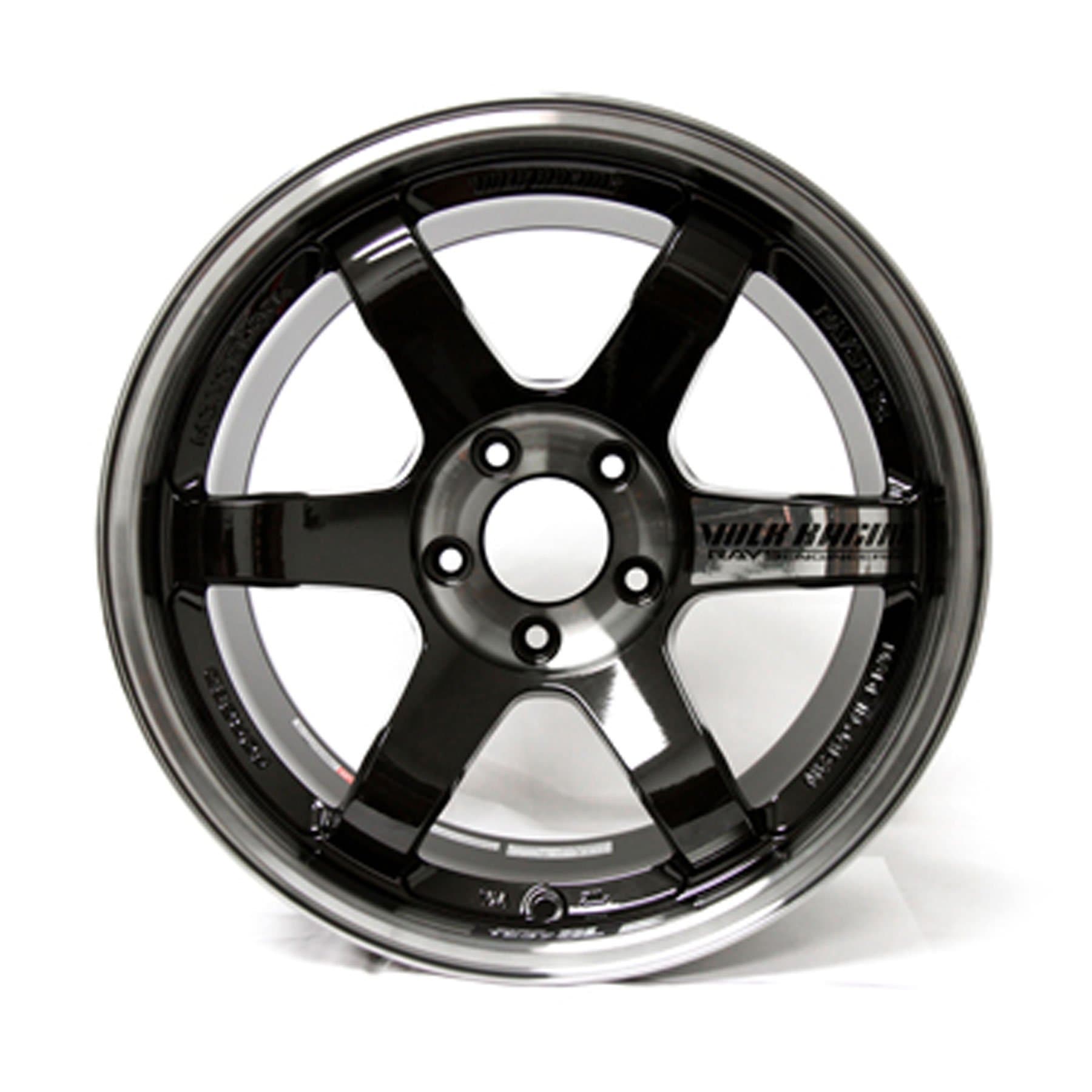 Volk Racing TE37SL 18X9.5 +22 5-114.3 PRESSED DOUBLE BLACK Wheel Rim