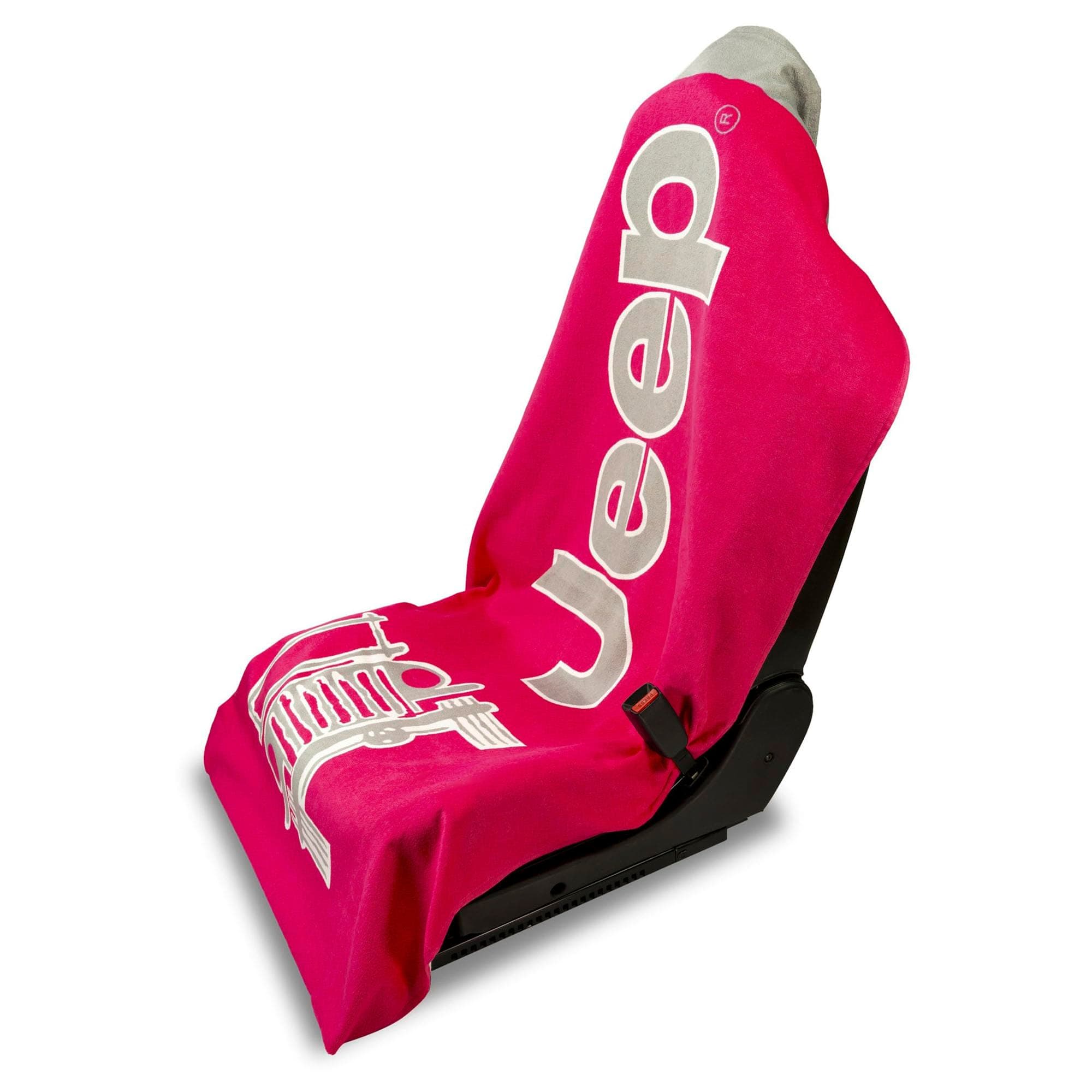 Jeep Seat Towel - Universal Fit Soft Machine Washable Jeep Towel - Easy Install, Multipurpose Towel2Go Seat Cover for Jeep - Pink