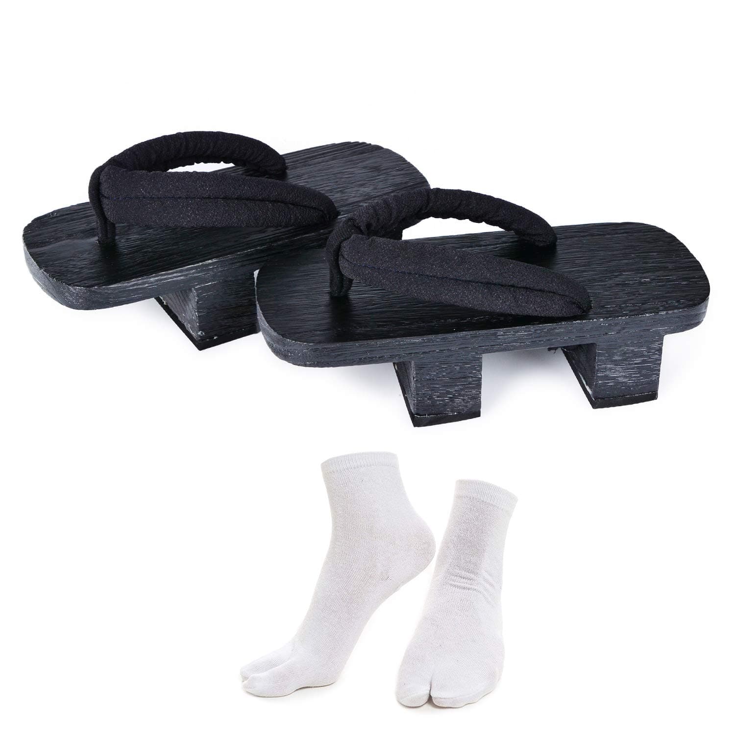 Japanese Wooden Clogs with Tabi Socks For Men Women