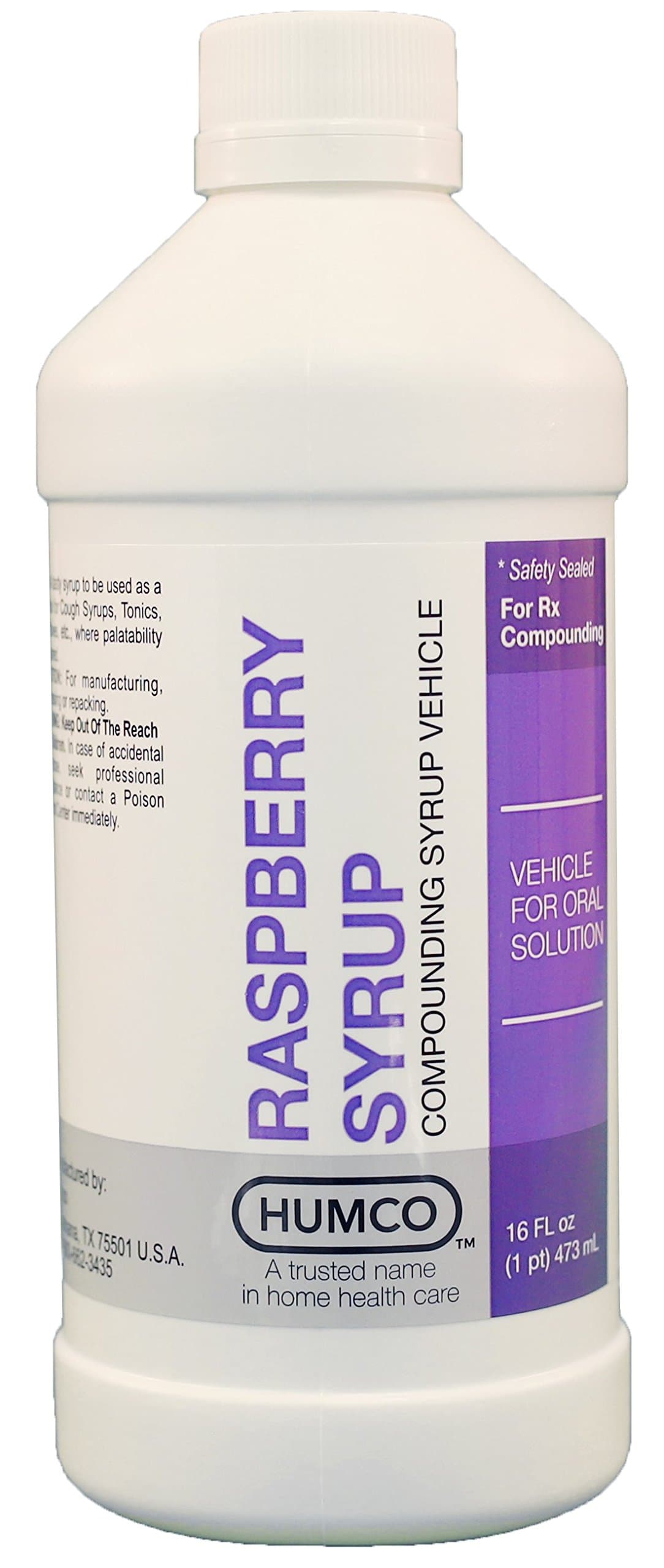 Humco 266416001 Raspberry SYRUP 16 oz, Shape