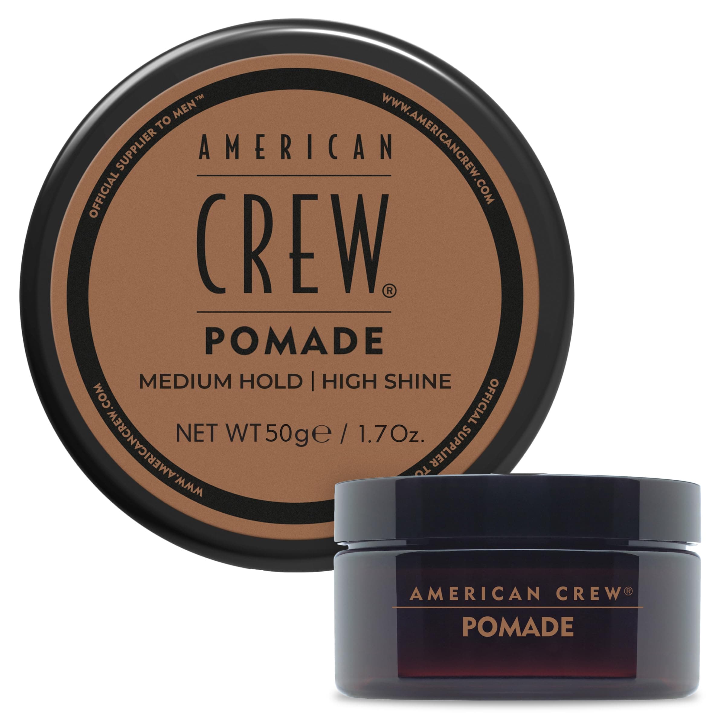 Men's Hair Pomade, Like Styling Gel with Medium Hold & High Shine, Travel Size, 1.7 oz