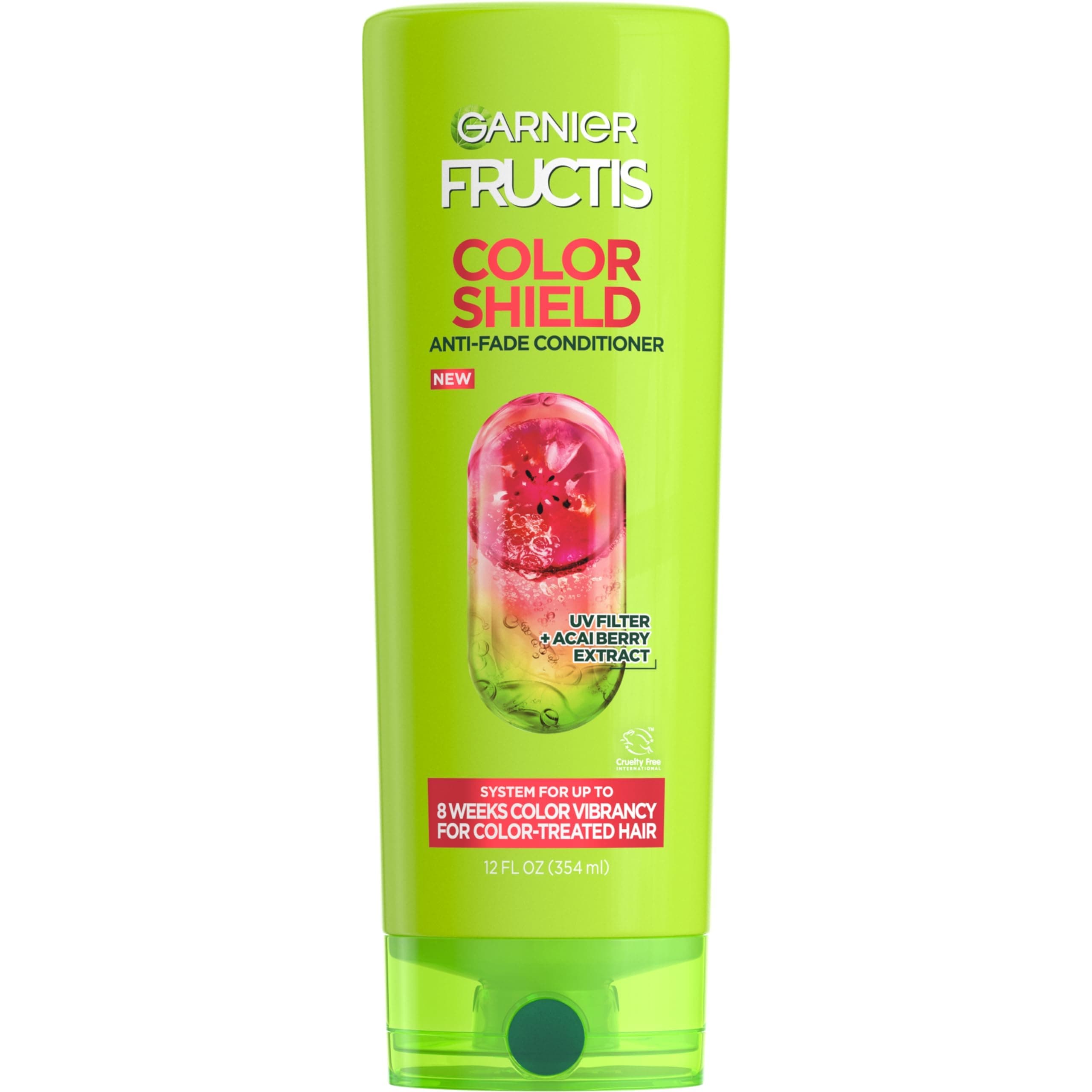 Garnier Fructis Color Shield Anti-Fade Conditioner for Color Treated Hair, 12 Fl Oz, 1 Count (Packaging May Vary)