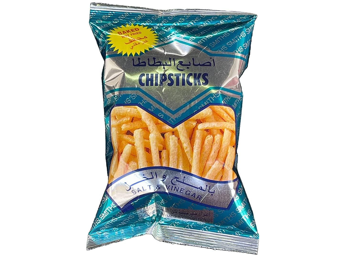 Smiths Salt and Vinegar Chip Sticks 50-Pieces 30 g