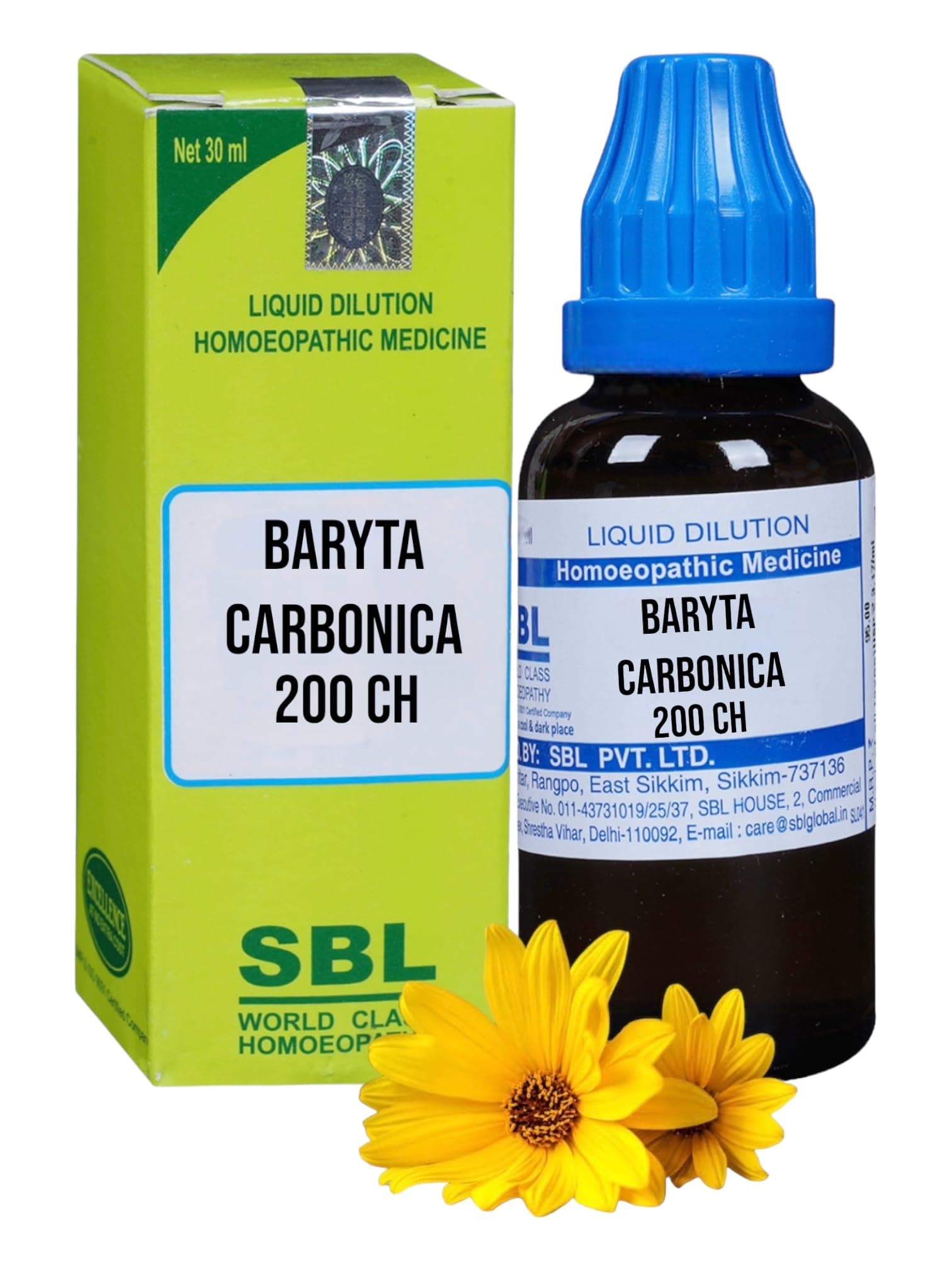 SBL Baryta Carbonica 200 Homeopathic Medicine - Set of 1 Bottle