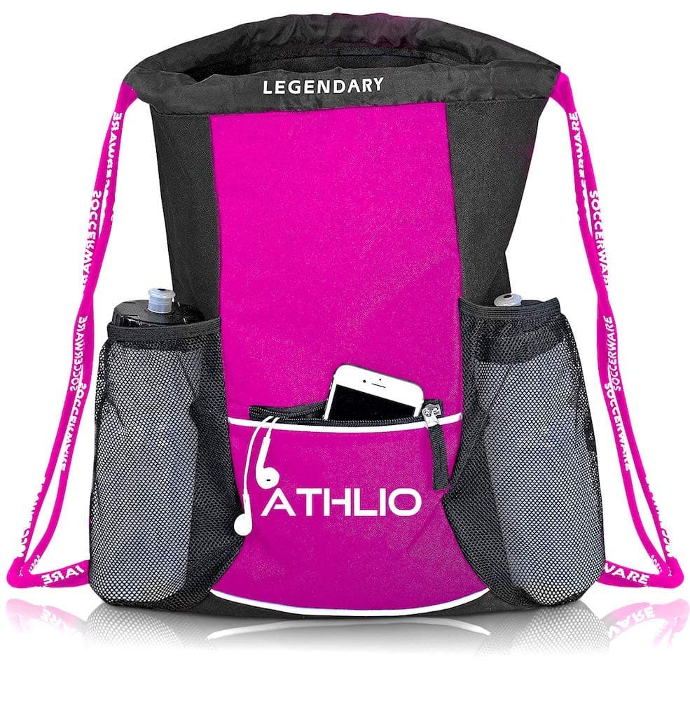 Legendary Drawstring Gym Bag - Waterproof | For Sports & Workout Gear | XL Capacity | Heavy-Duty Sackpack Backpack