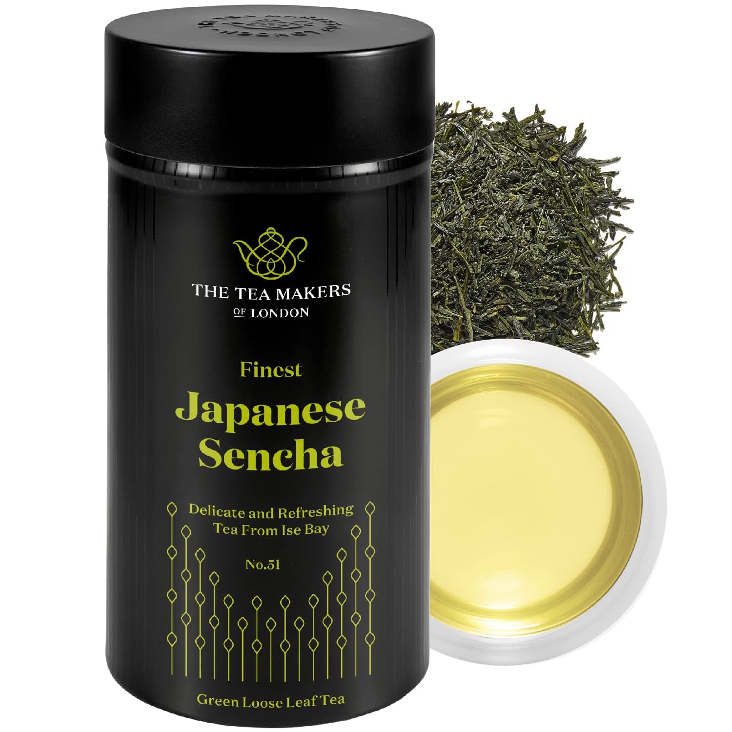 The Tea Makers of London Japanese Sencha Green Loose Leaf Tea 125 g Caddy