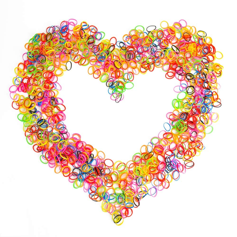 Mini Hair Bands Hair Ties, 1000PCS Small Size Multiple Color Elastic Hair Bands Ties for Women，Girls or Toddlers