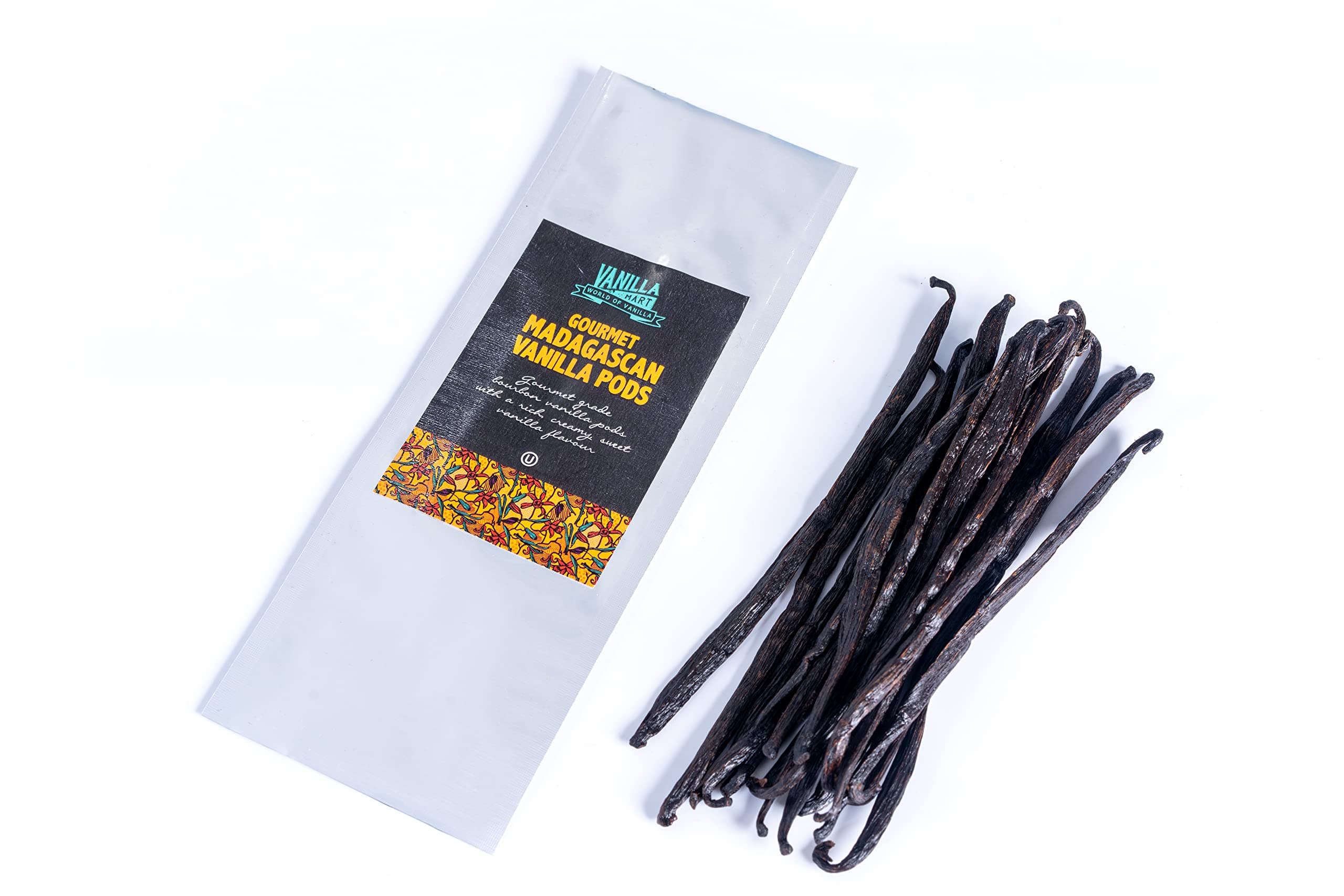 Madagascan Vanilla Pods - Pack of 5 Vanilla Pods - Grade A Vanilla Beans - Whole Grade A Vanilla Pods - Premium Madagascar Vanilla - Vanilla Pods & Beans From Around The Globe